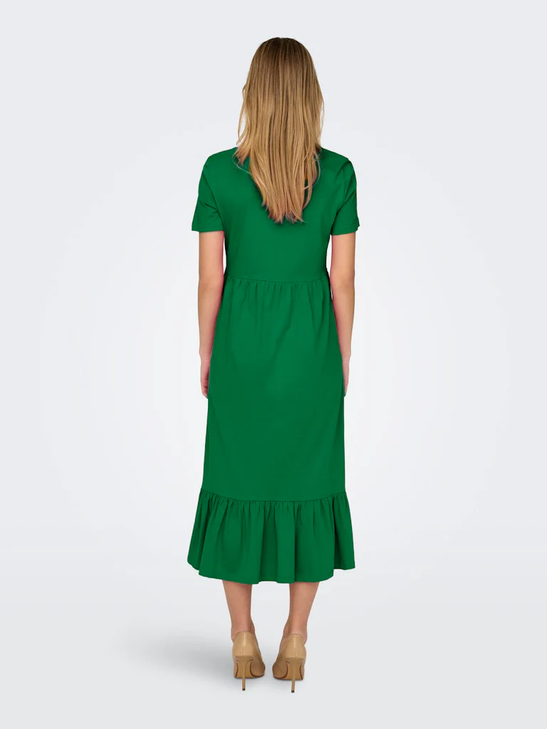 Only naisten mekko, ONLMAY LIFE S/S PEPLUM CALF DRESS JRS Vihreä - Image 2