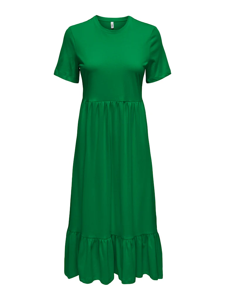 Only naisten mekko, ONLMAY LIFE S/S PEPLUM CALF DRESS JRS Vihreä - Image 3
