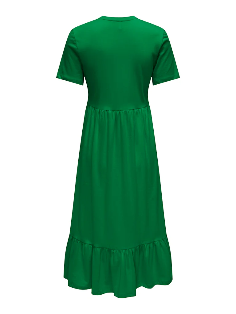 Only naisten mekko, ONLMAY LIFE S/S PEPLUM CALF DRESS JRS Vihreä - Image 4