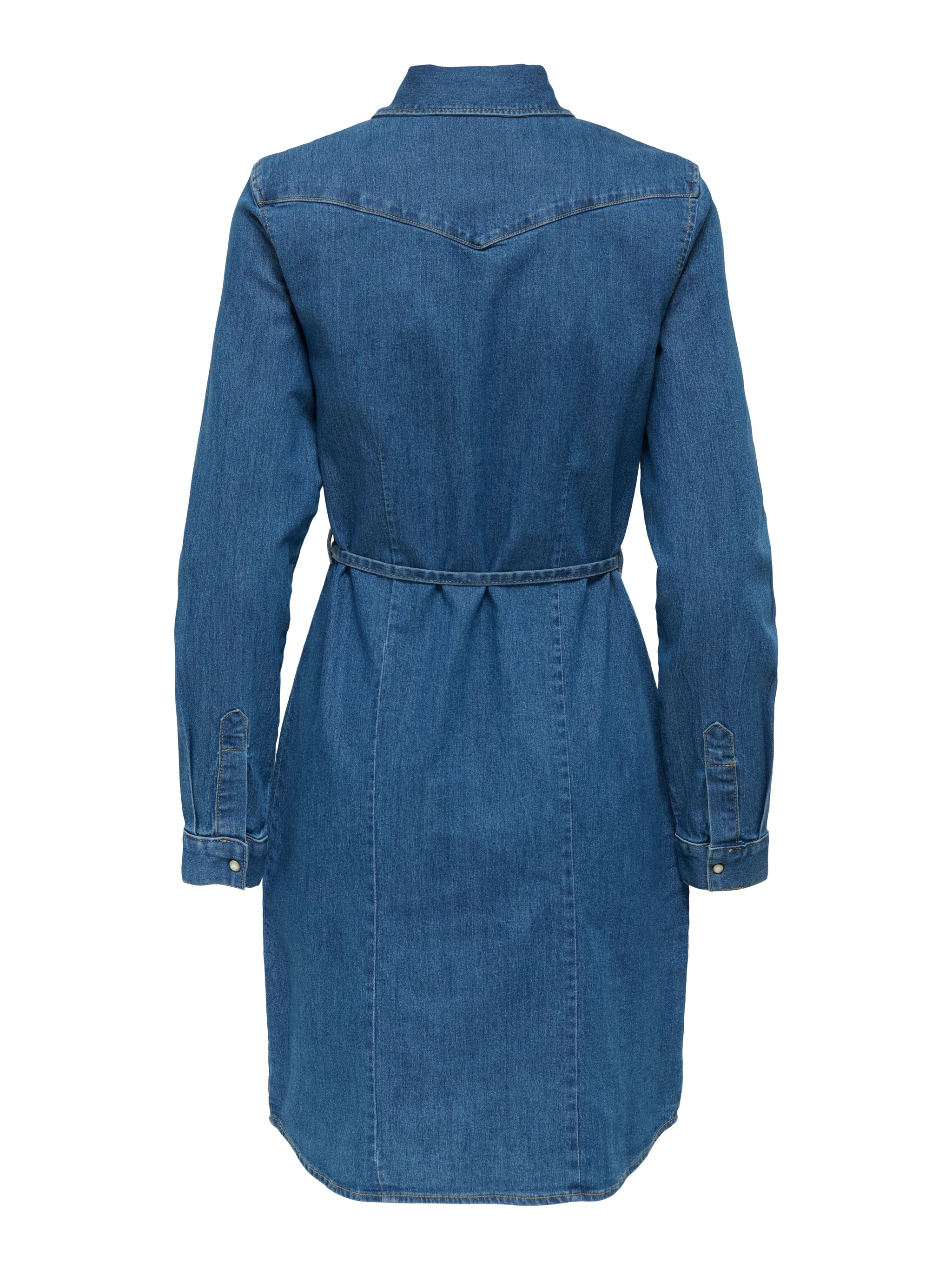 Only naisten mekko, ONLSASIA LS STRECH DENIM DRESS NOOS Indigo - Image 4