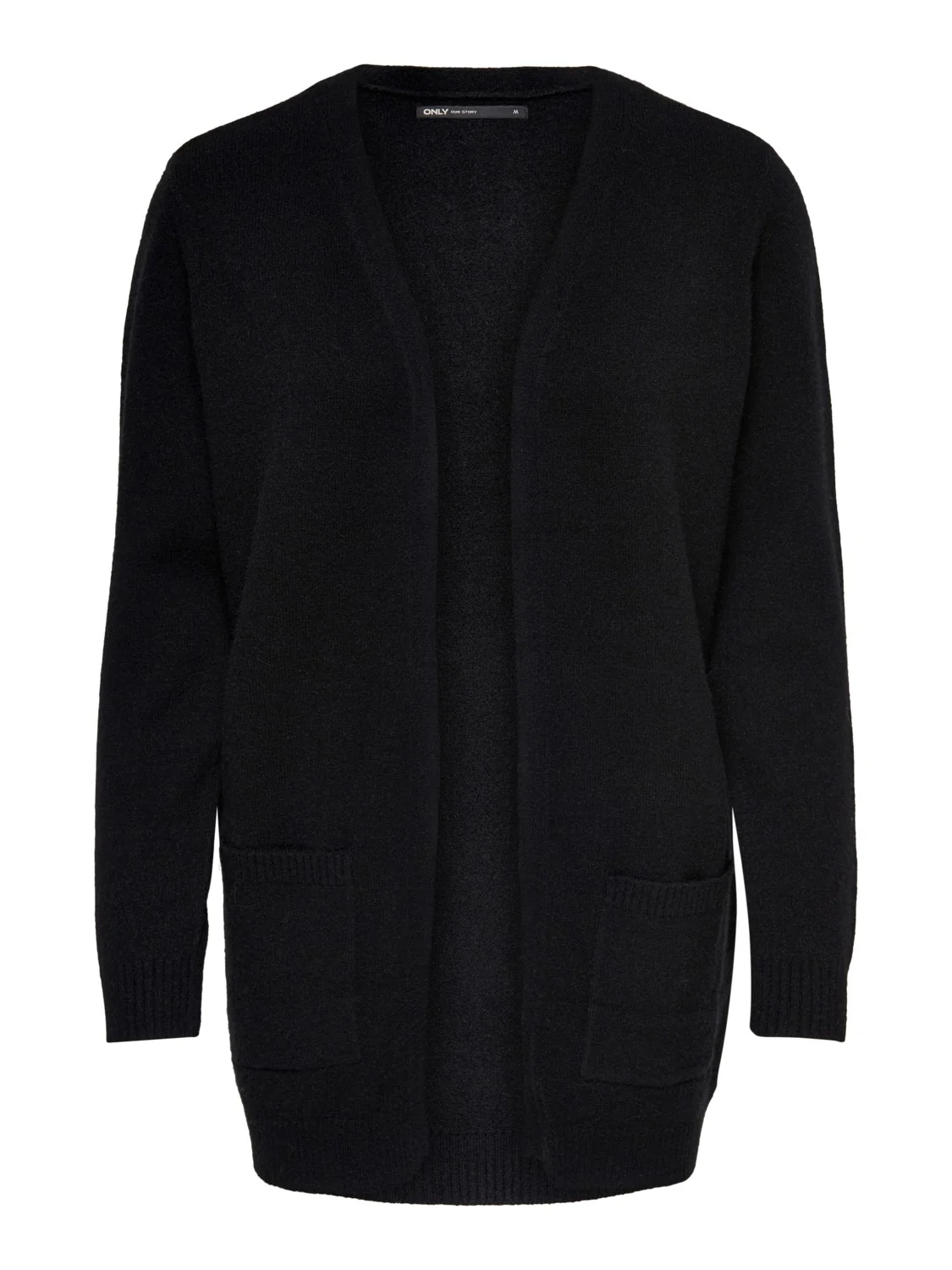 Only Naisten Neuletakki, Lesly Ls Open Cardigan Musta - Image 3