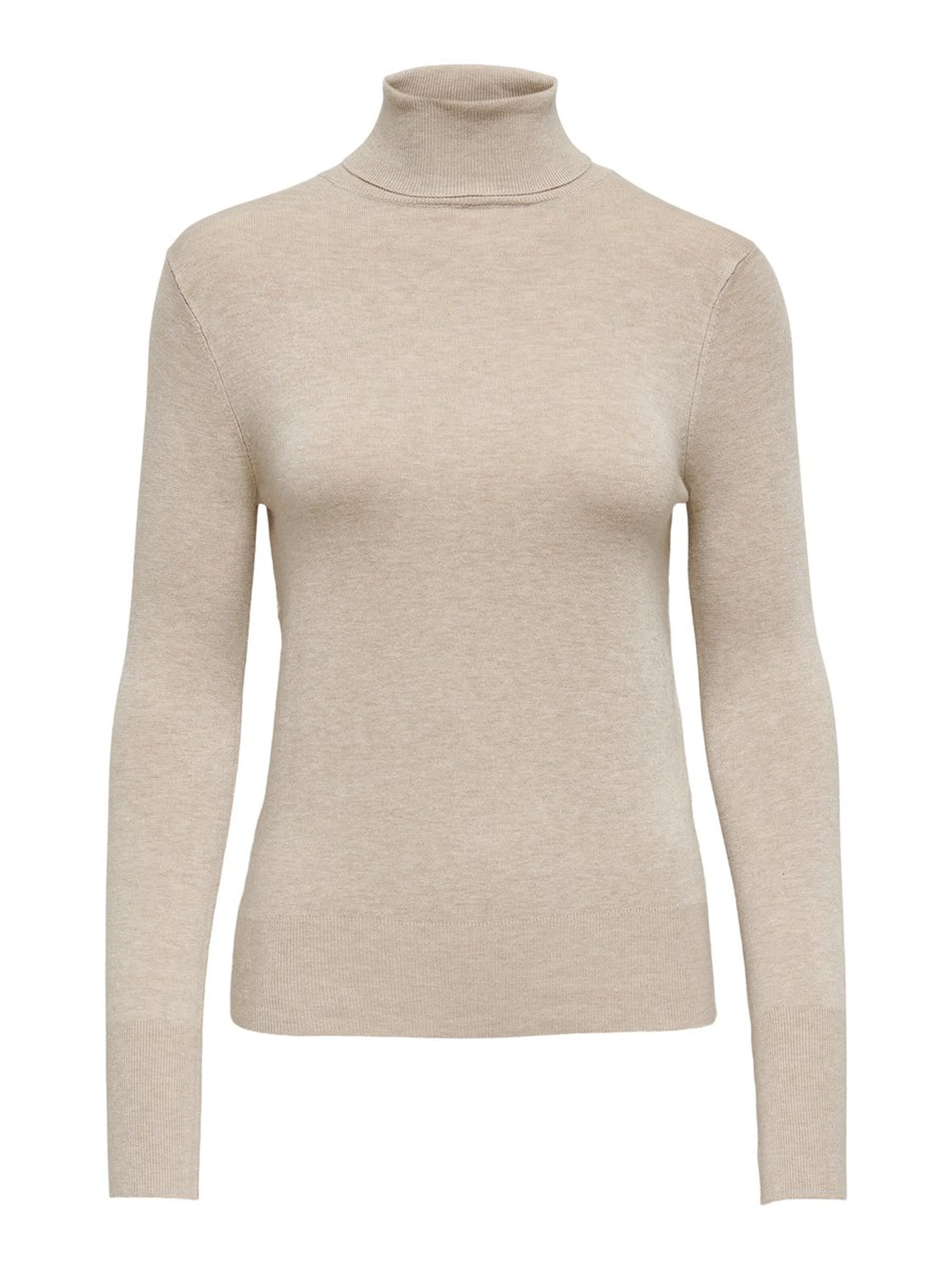 Only Naisten Pooloneule ONLVENICE LS ROLL PULLOVER Luonnonvalkoinen - Image 3
