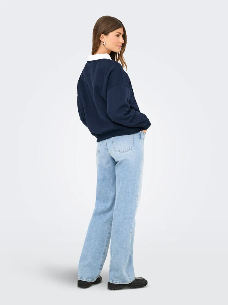 Only naisten svetari, ONLDAZE LS CREW NECK Tummansininen - Image 4