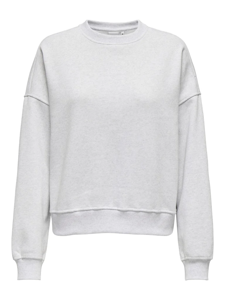 Only naisten svetari, ONLDAZE LS CREW NECK Vaaleanharmaa - Image 2