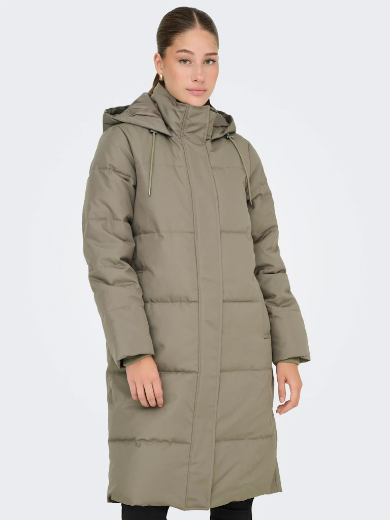 Only naisten toppatakki, ONLIRENE PUFFER COAT Kaakaonruskea