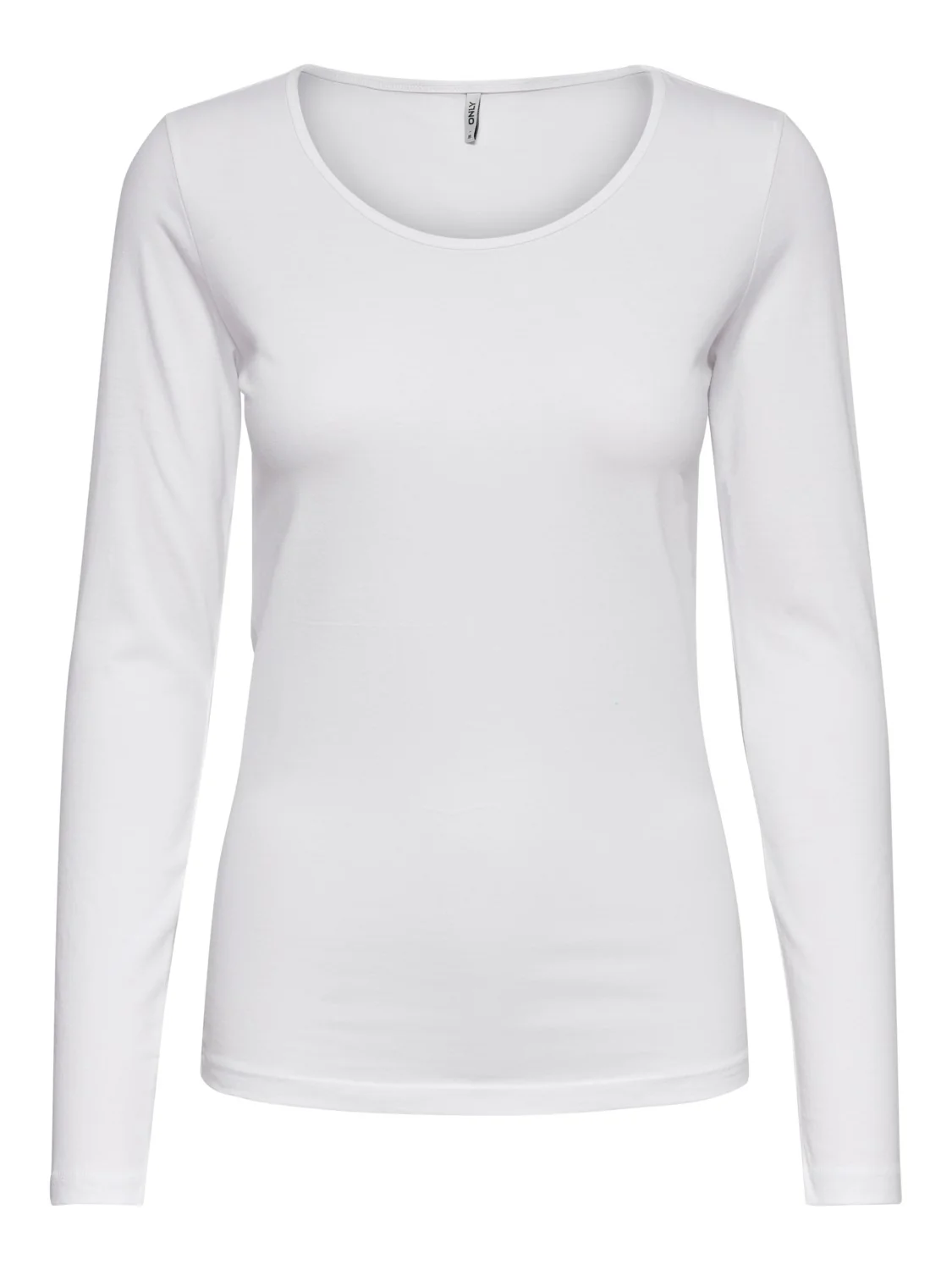 Only naisten trikoopaita, OLNLIVE LOVE LIFE LS TOP Valkoinen