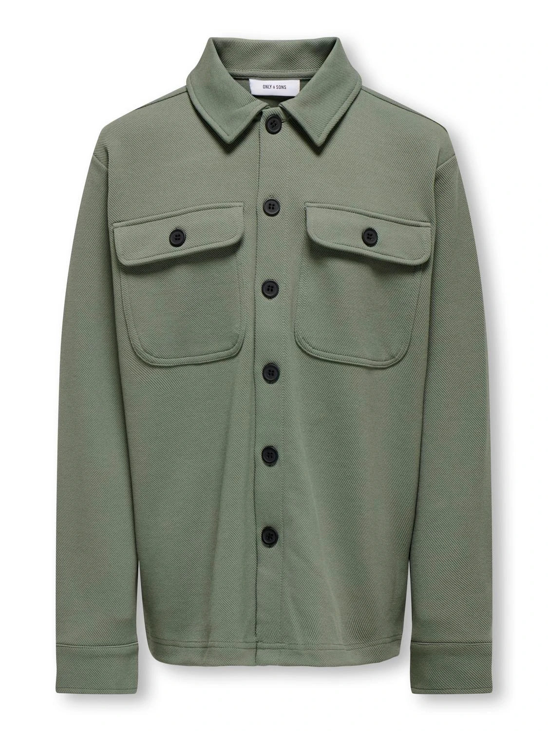 Only & Sons Junior Lasten Paitatakki, OSJNEW KODYL OVERSHIRT SWEAT Vaaleanvihreä