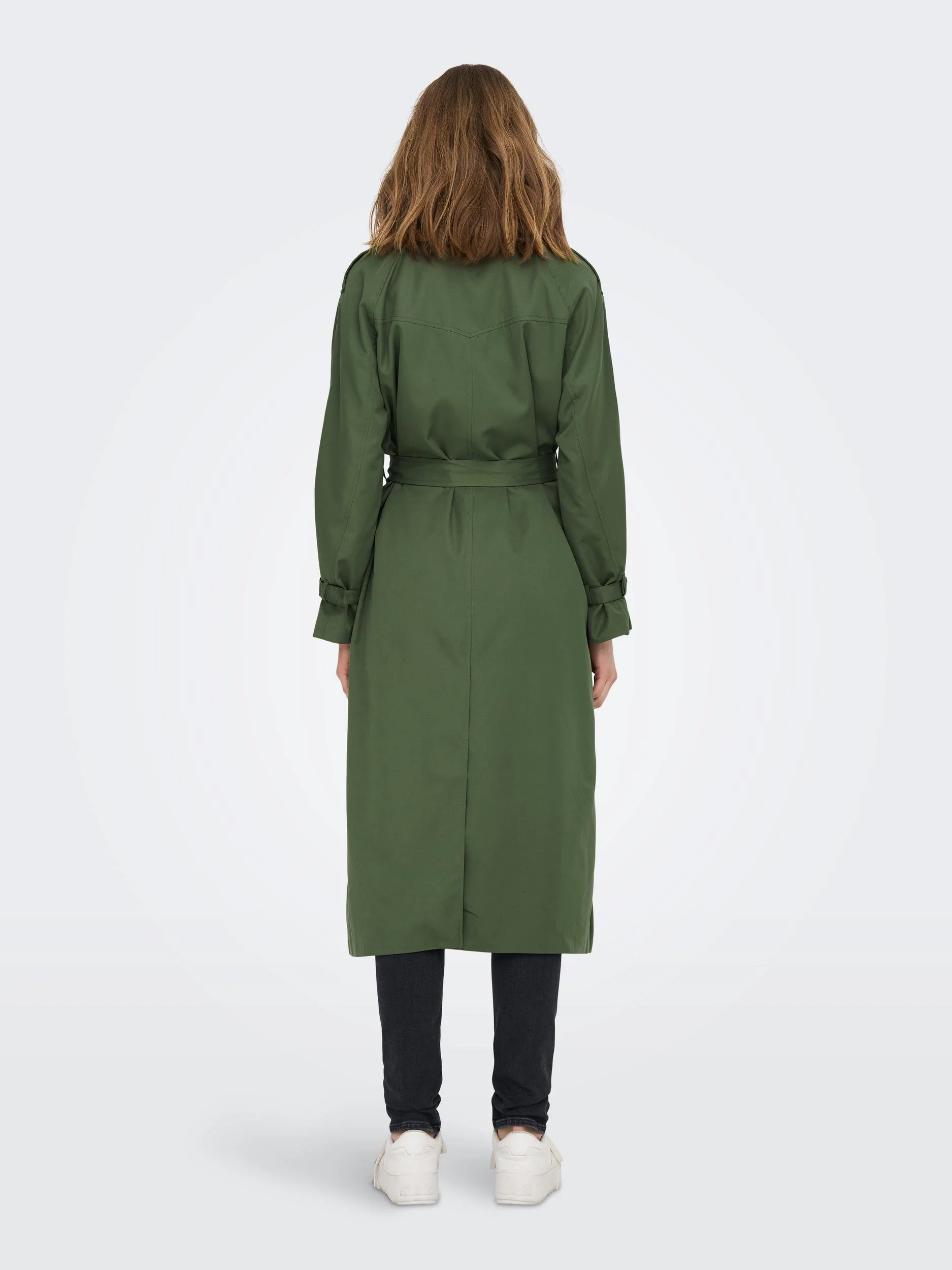 Only trenssi, ONLCHLOE TRENCHCOAT DOUBLE B. OTW Armeijanvihreä - Image 2