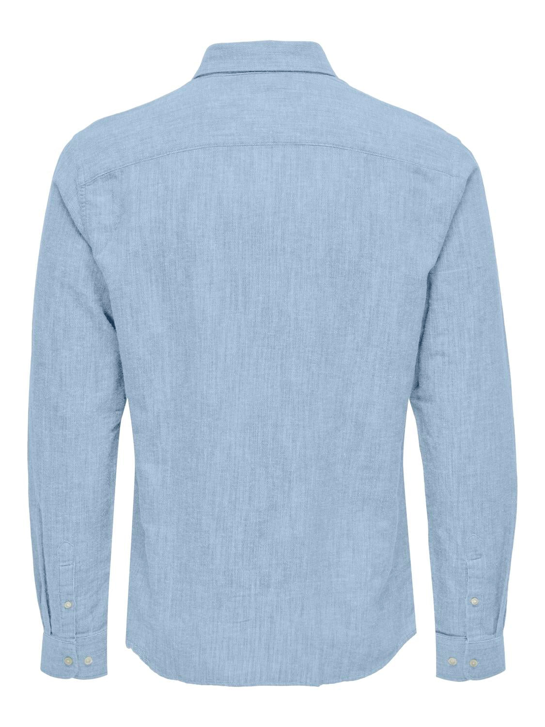 Only and Sons miesten pellavapaita Arlo Linen Shirt, Skyway - Image 2