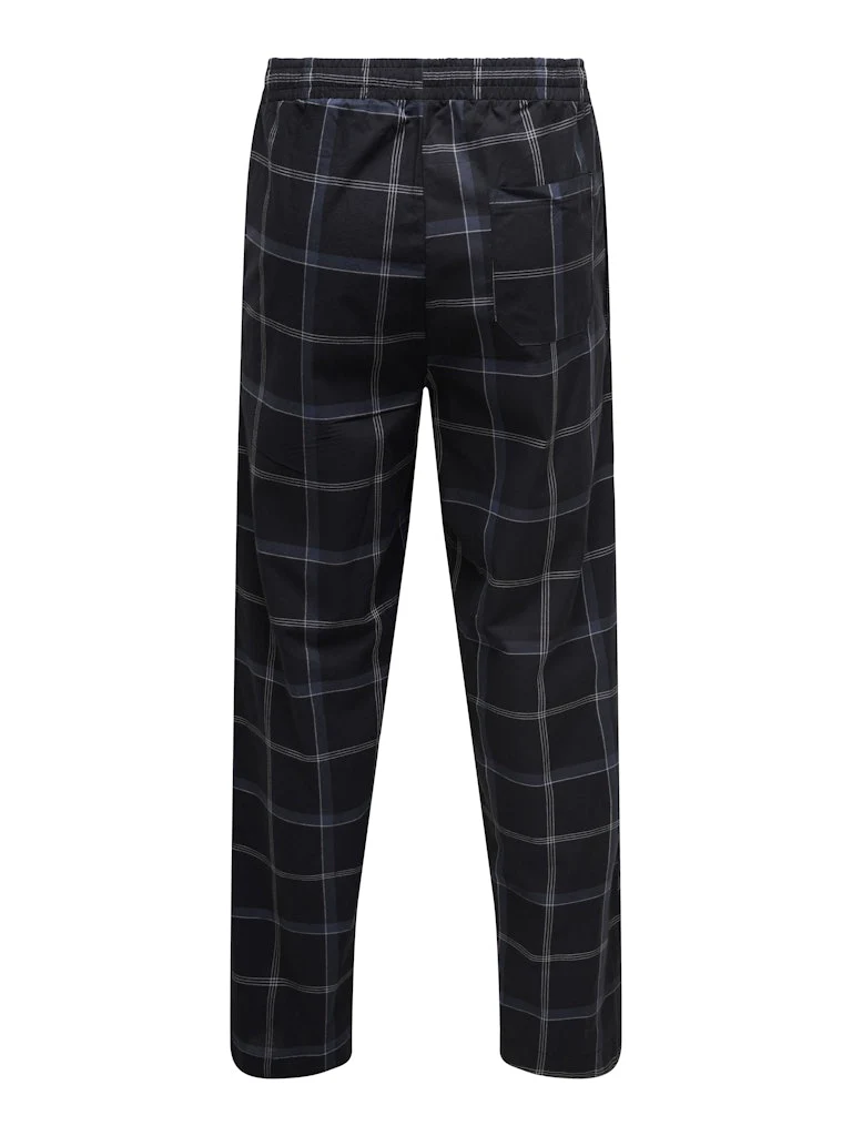 Only and Sons miesten pyjamahousut, ONSFEDERICO LOUNGEWEAR PANTS Black - Image 2