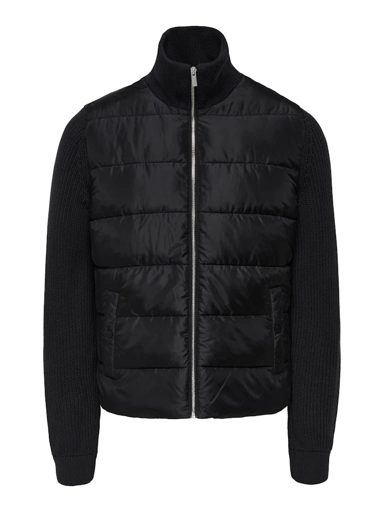 Only and Sons miesten hybriditakki ONSMANE LIFE MIXED JACKET OTW, musta