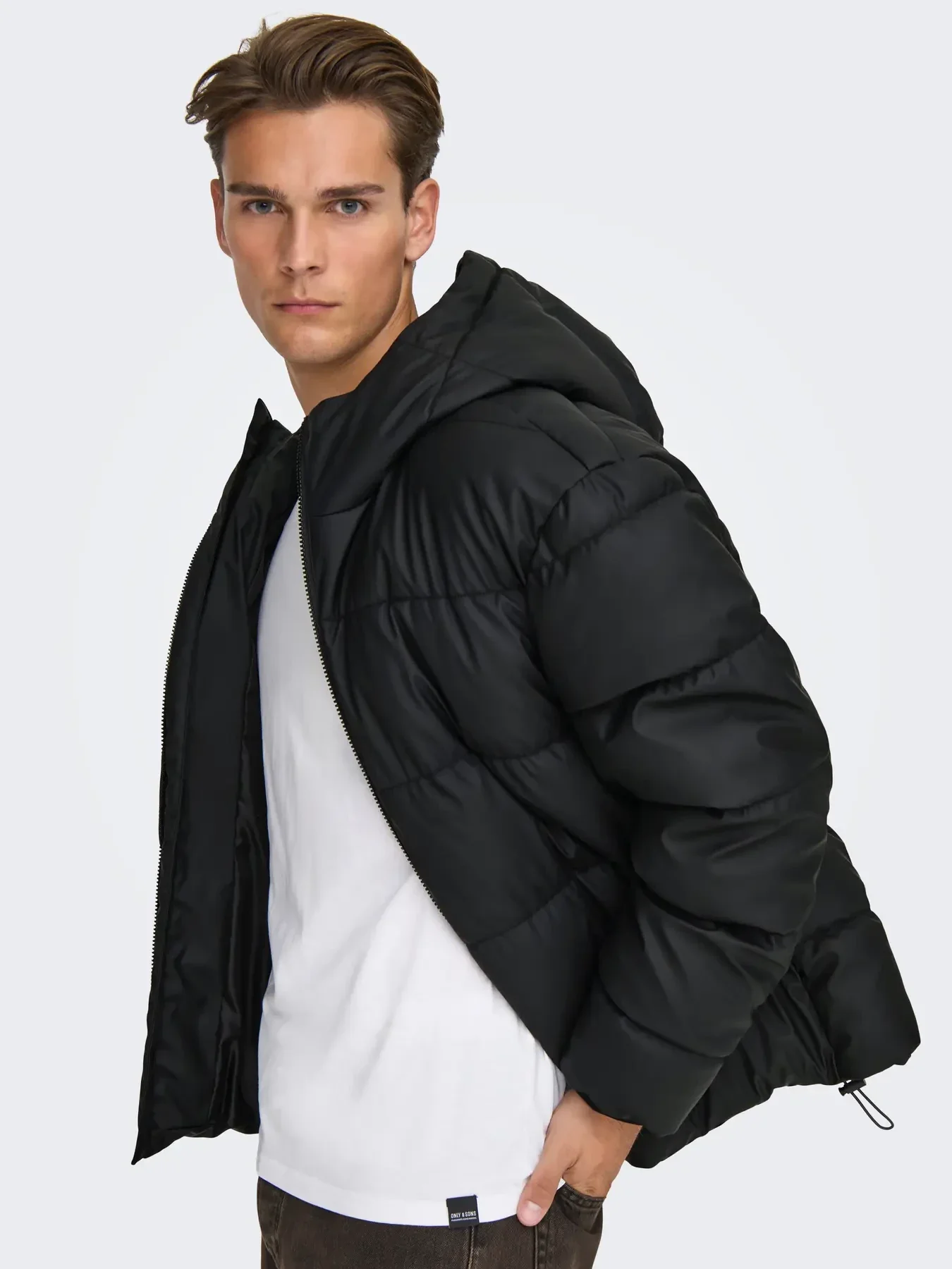 Only and Sons miesten takit ONSMICHAEL WATER REP. PUFFER OTW, musta - Image 5