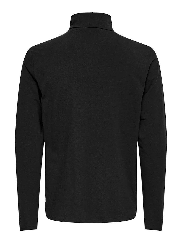 Only and Sons miesten roll neck ONSMICHAN LS ROLLNECK, musta - Image 3