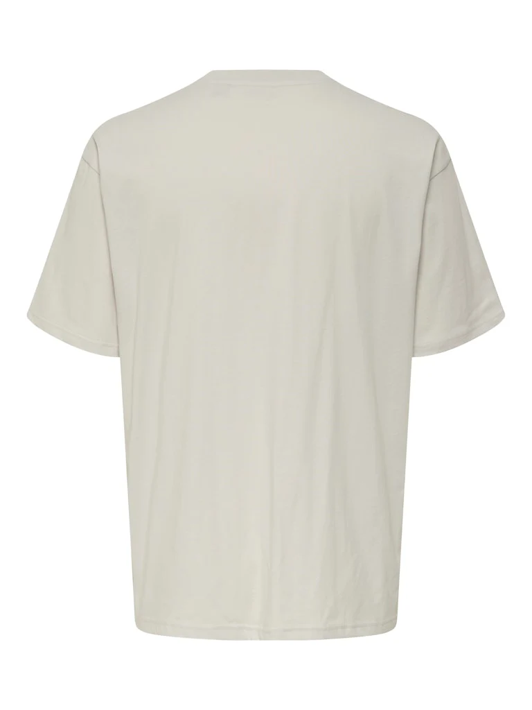 Only and Sons miesten t-paita, ONSXMAS RLX SS TEE HP Lunar Rock - Image 2
