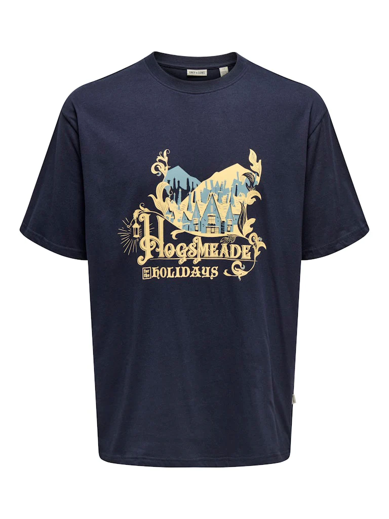 Only and Sons miesten t-paita, ONSXMAS RLX SS TEE HP Navy Blazer