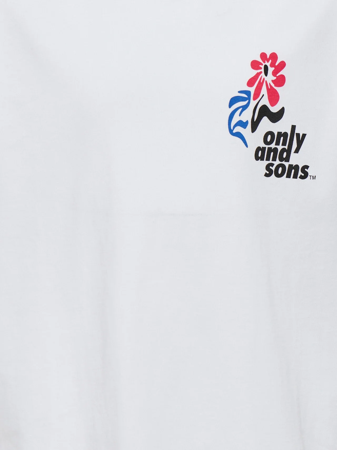 Only and Sons Junior lasten t-paita OSJFRED Laurent Flow, valkoinen - Image 6
