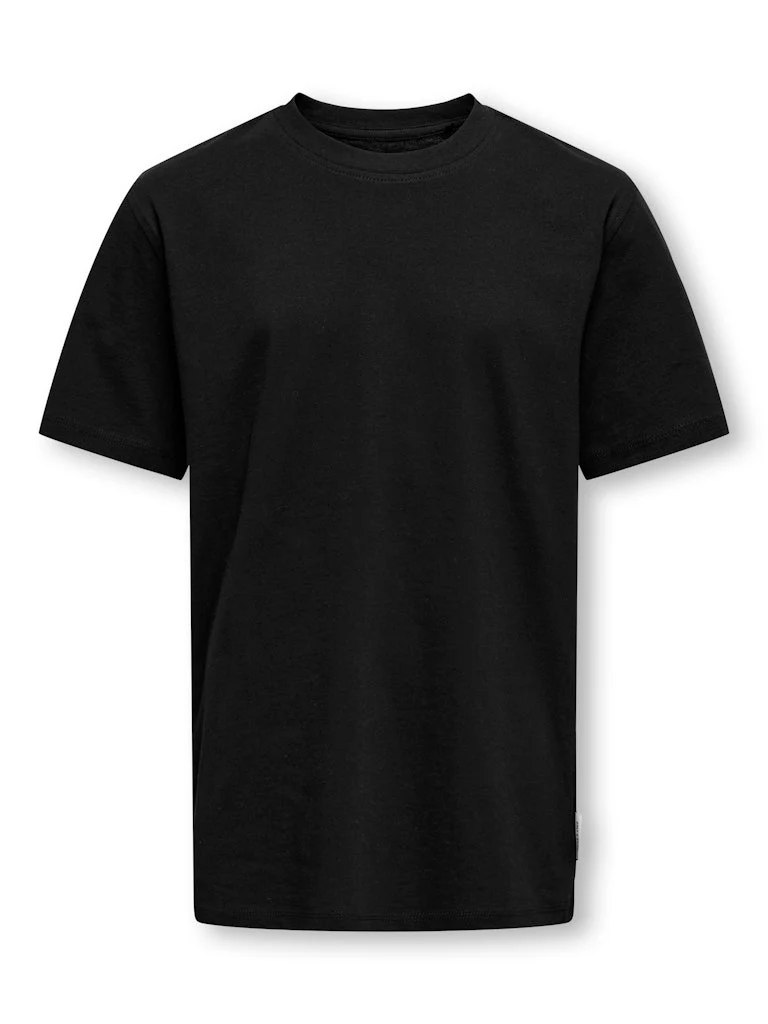 Only and Sons Junior lasten t-paita OSJMAX LIFE SS STITCH TEE NOOS, musta - Image 2