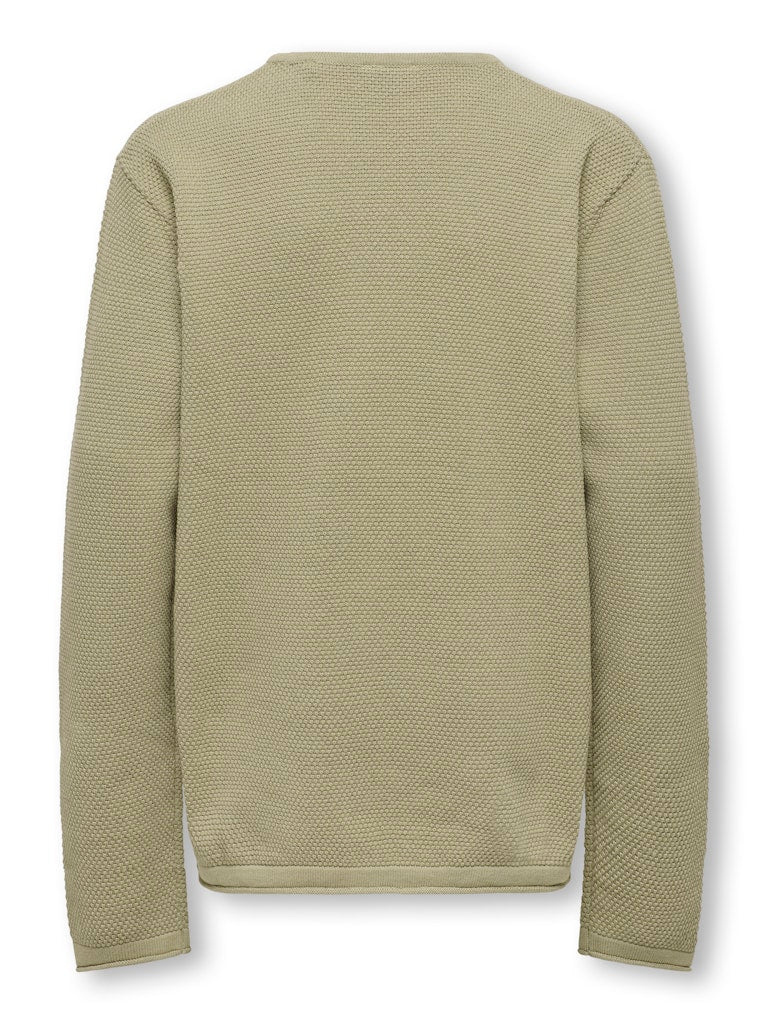 OSJPANTER REG CREW KNIT NOOS BEIGE - Image 2