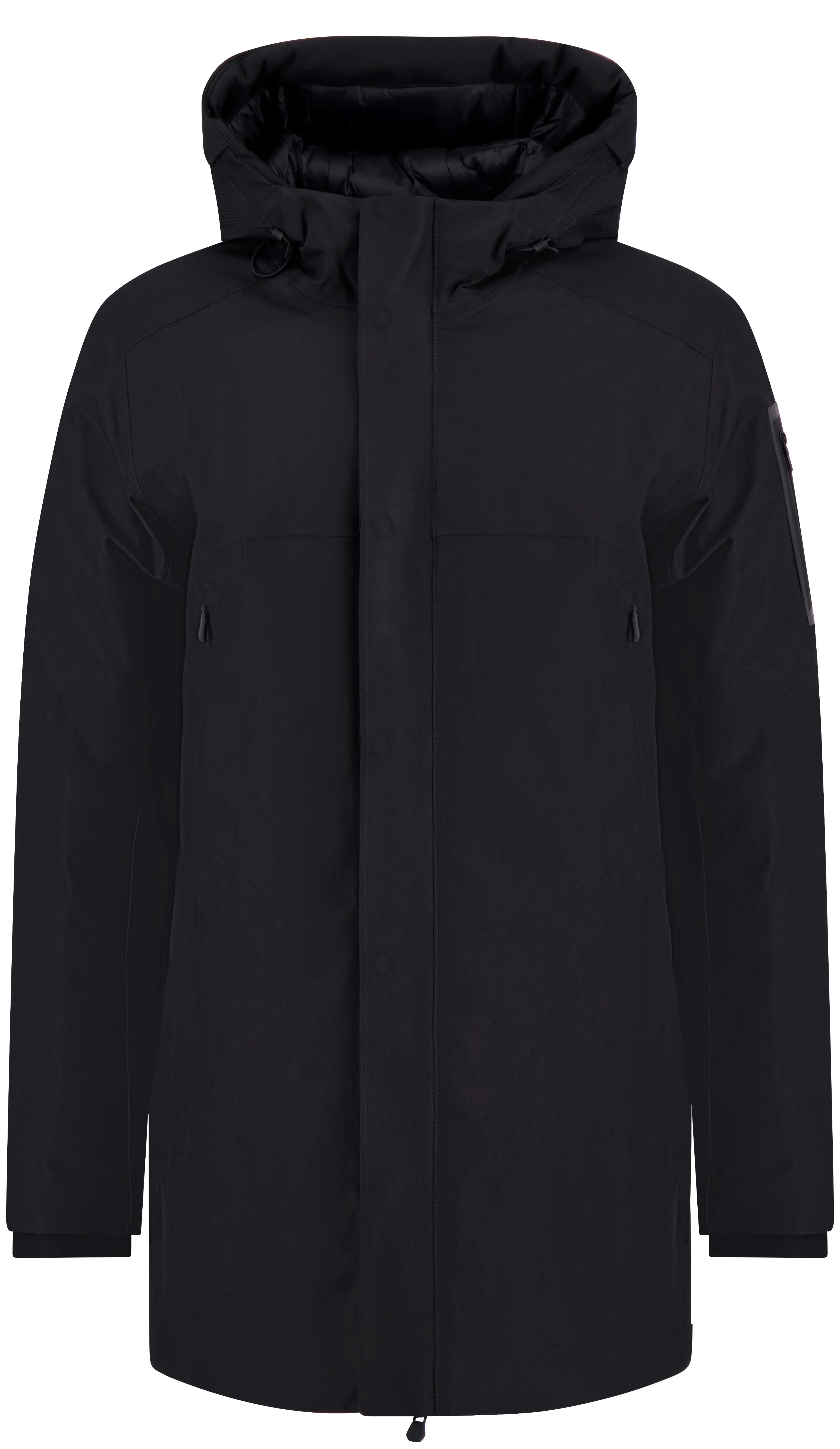 Hugo Boss miesten parkatakki Ow Hexatech Parka, musta