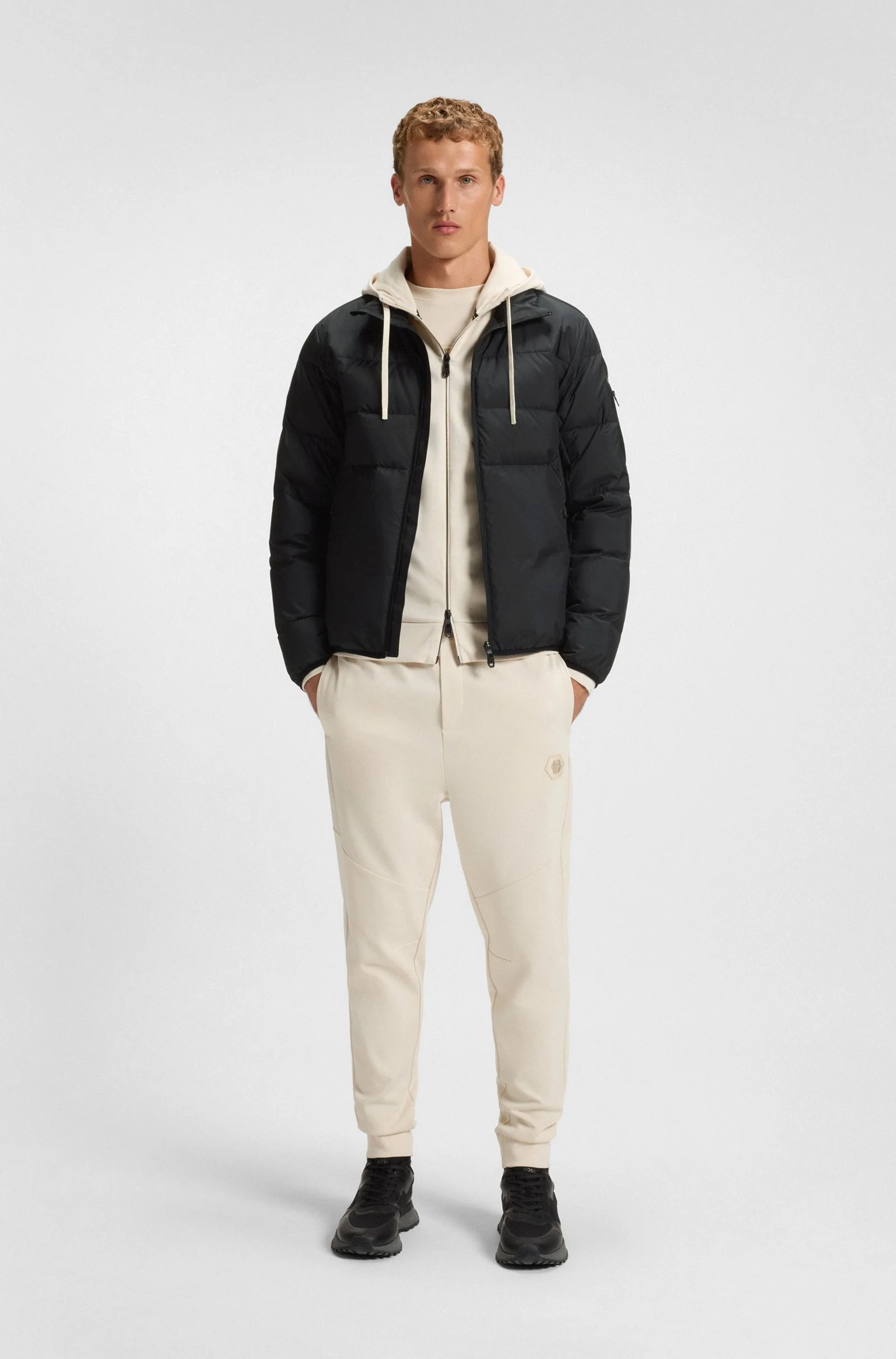 Hugo Boss miesten untuvatakki, OW URBANEX PUFFER MUSTA - Image 2