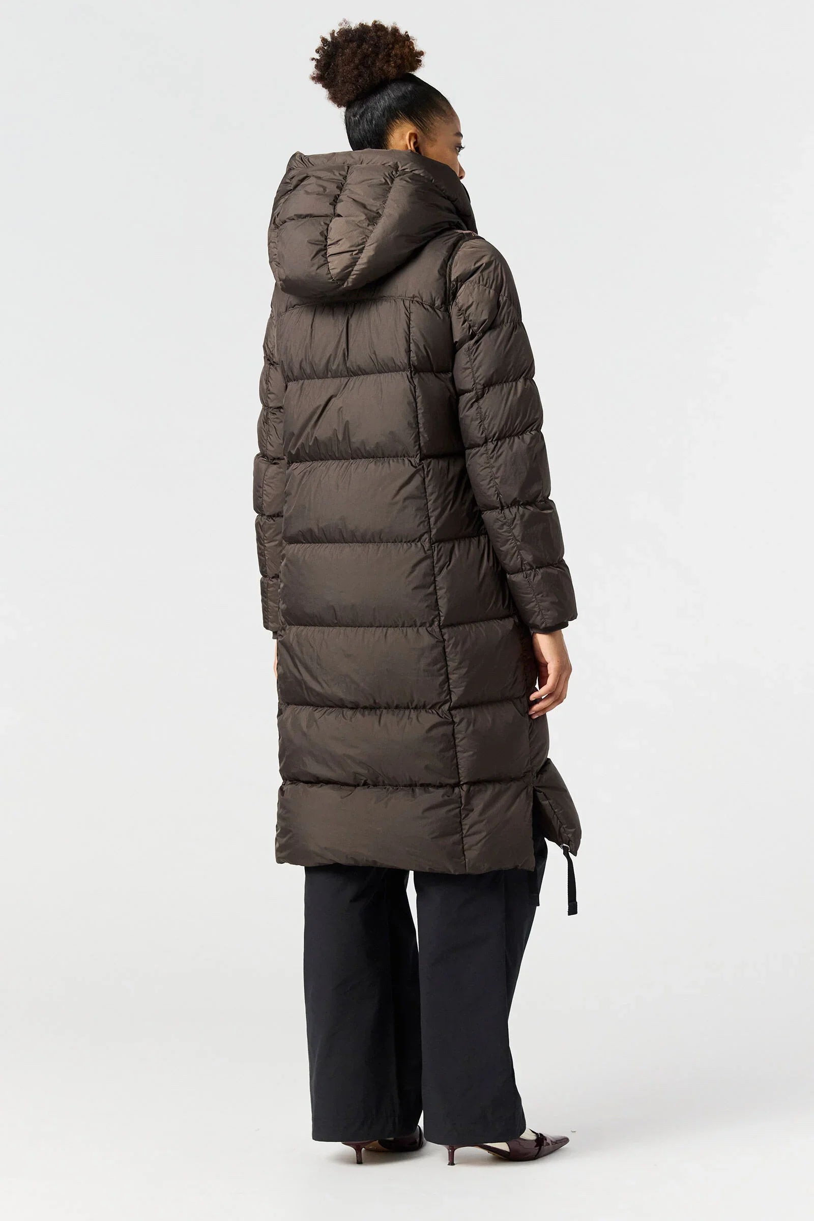 Parajumpers Naisten Untuvatakki PANDA-W DOWNJACKET Tummanruskea - Image 6