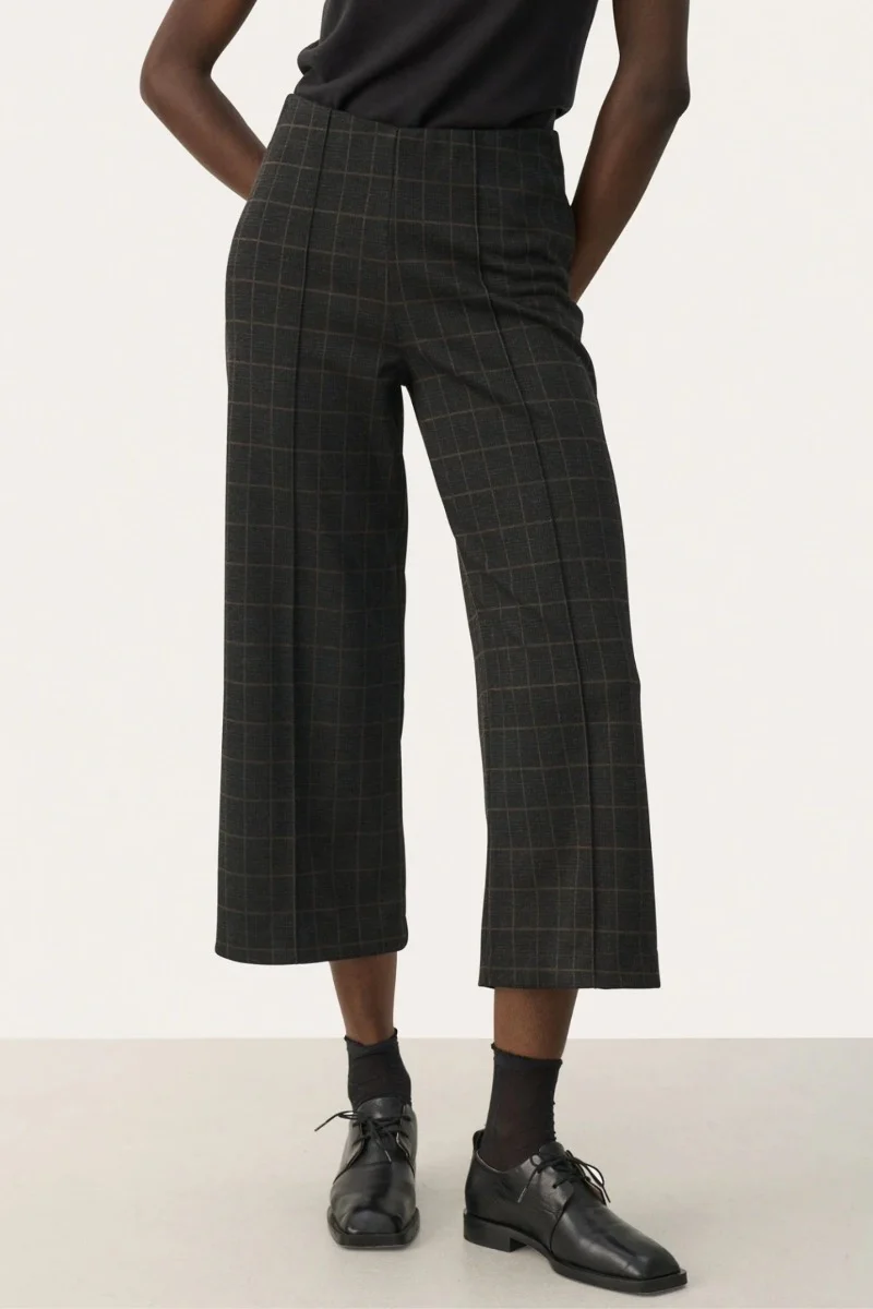 Part Two housut, ILISAN PANT Grey Check