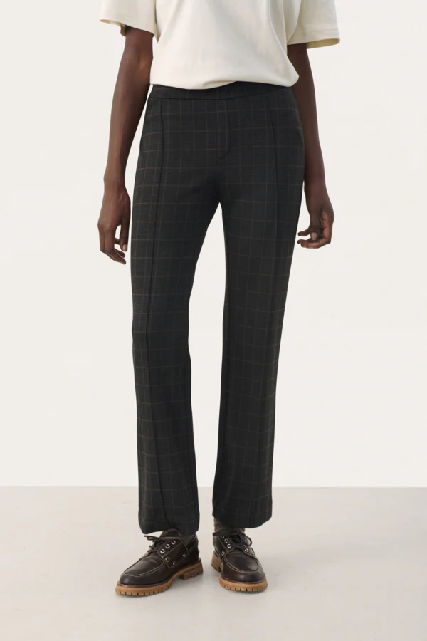 Part Two Naisten Housut, PONTASPW PA Grey Check