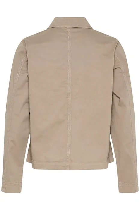 Part Two Naisten Lyhyt Puuvillatakki, FREDA JACKET Desert Taupe - Image 3