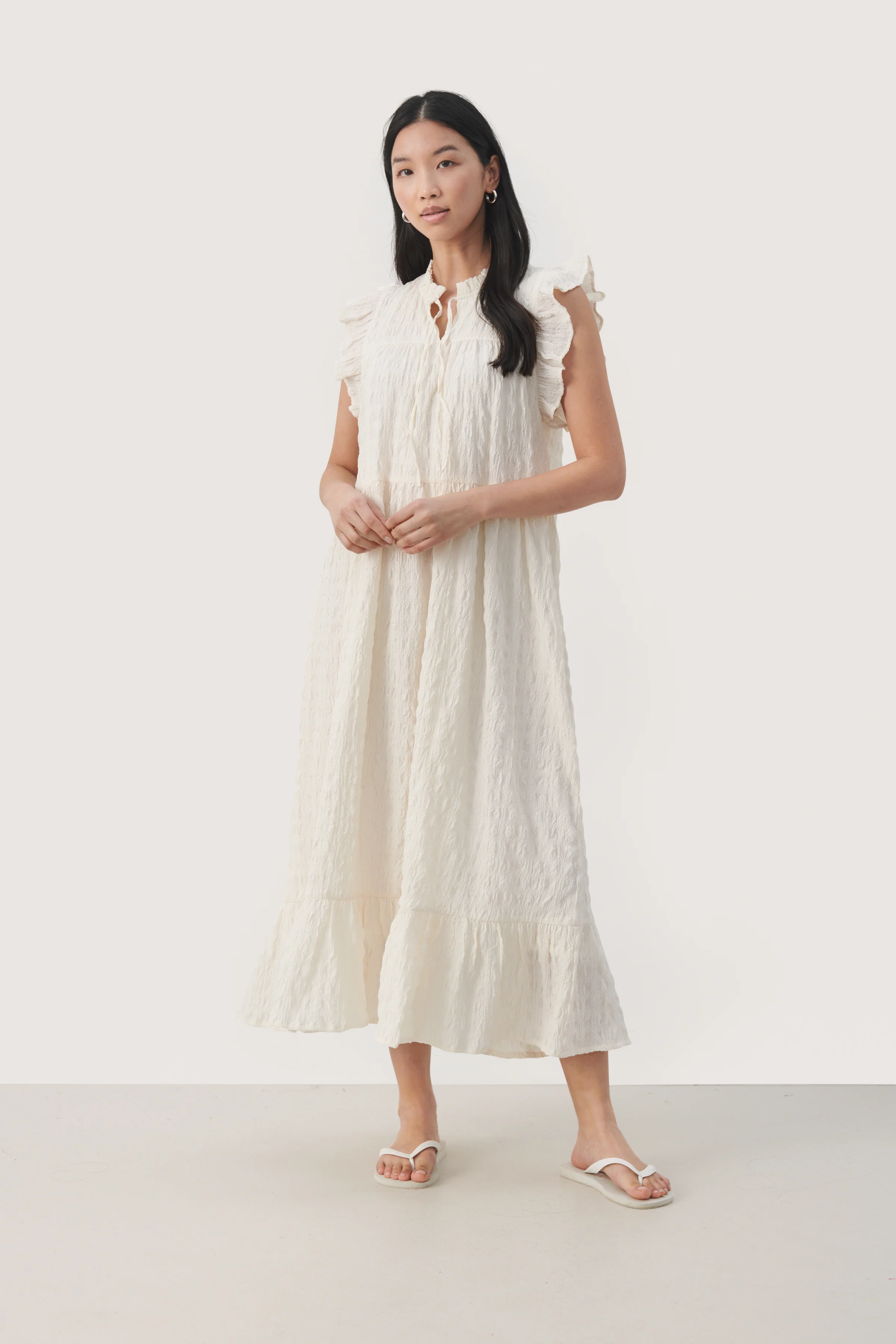 Part Two Naisten Mekko, GIMALINA LONG DRESS Tofu - Image 3