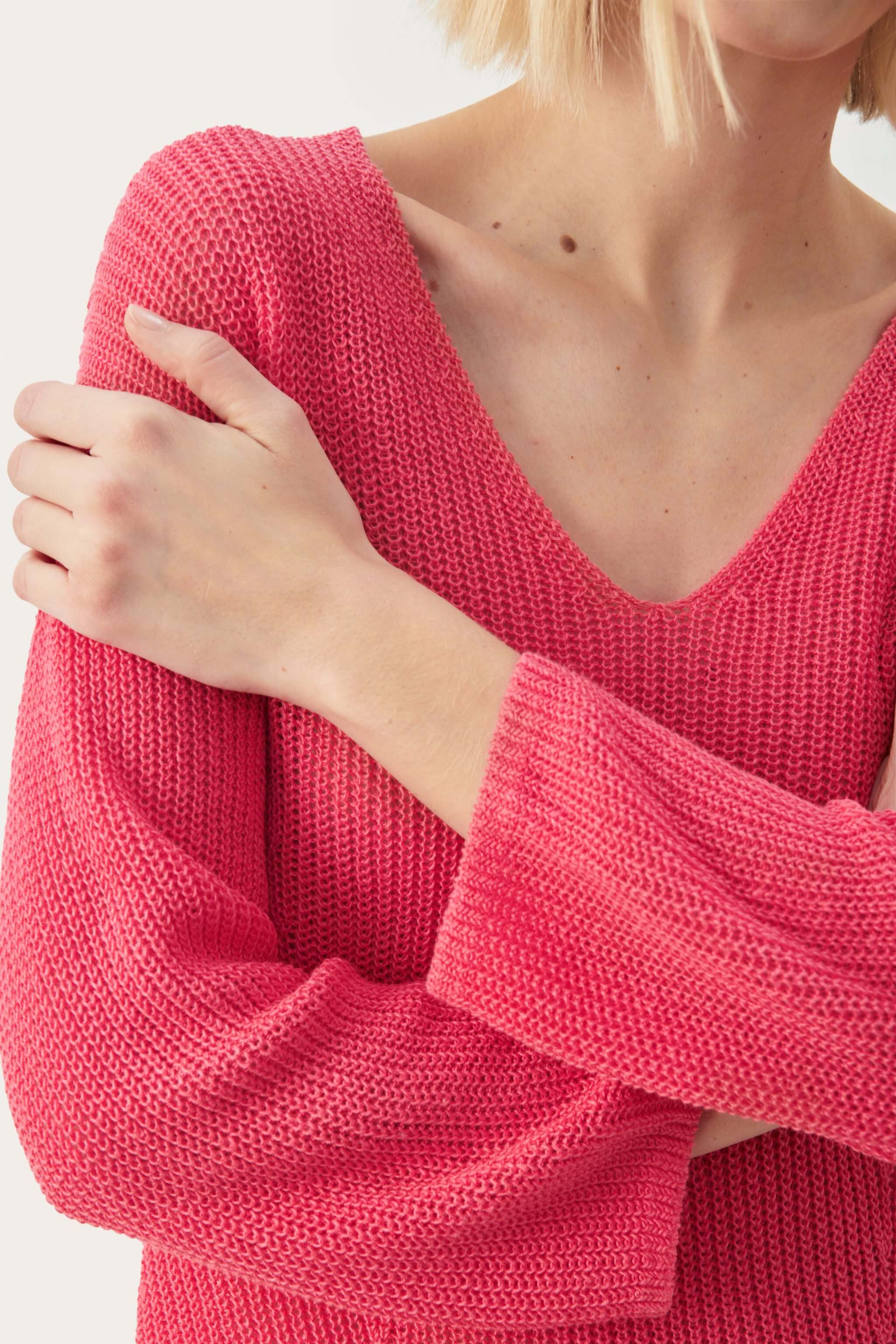 Part Two Naisten Neule, ETRONA PULLOVER Pinkki - Image 4