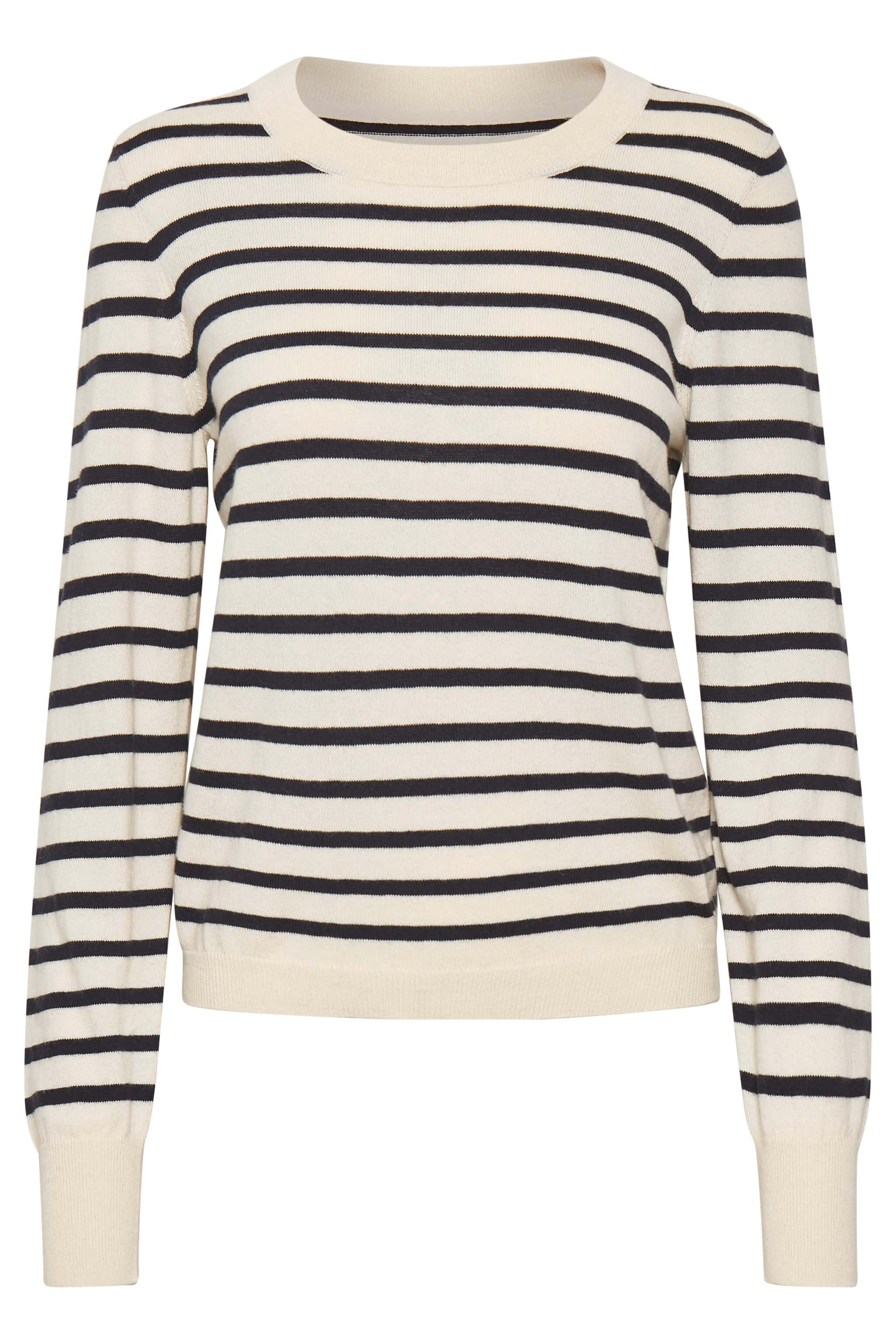 Part Two Naisten Neule, GERTIEPW Stripe, Navy - Image 3