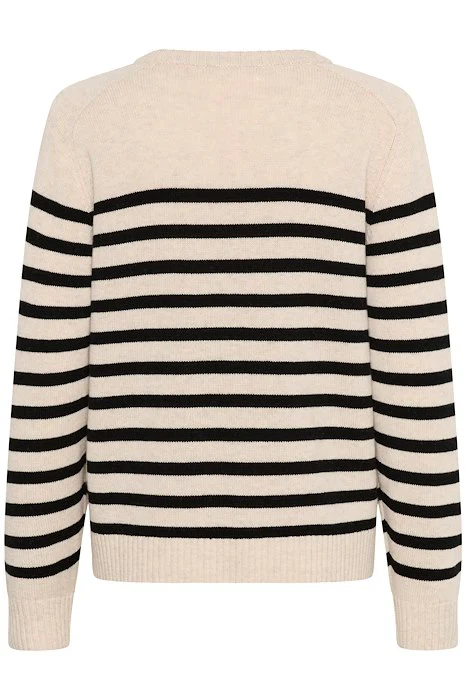 Part Two naisten neule, NIAKAPW PU Black Stripe - Image 2