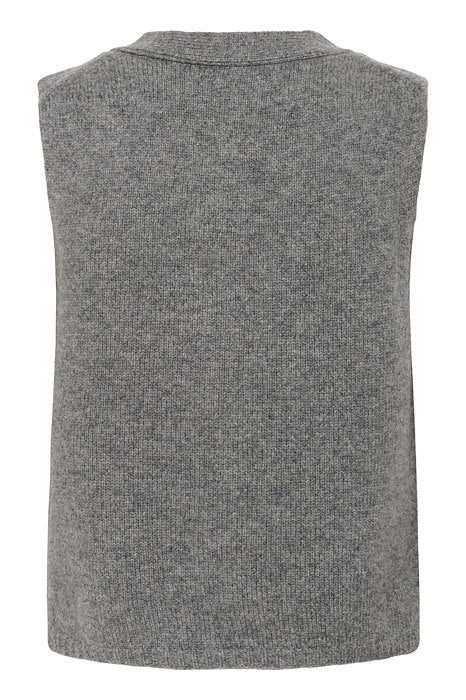Part Two naisten neuleliivi, SYLVAPW WA Medium Grey Melange - Image 2