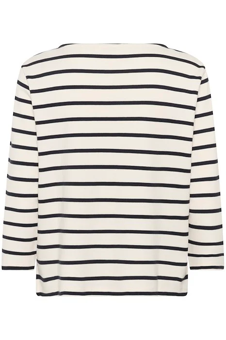 Part Two naisten paita, NELAPW TS Dark Navy Stripe - Image 2