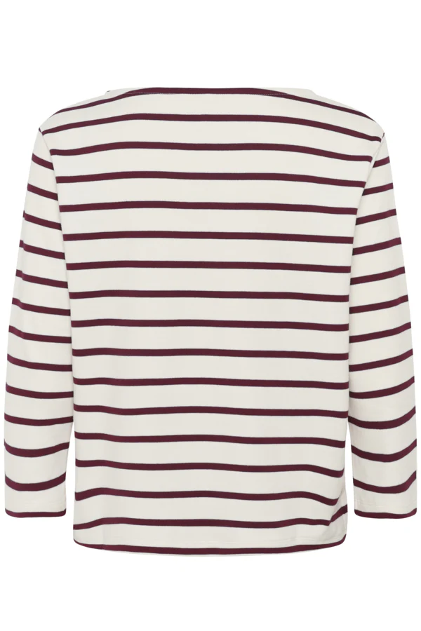 Part Two naisten paita, NELAPW TS Tawny Port Stripe - Image 5