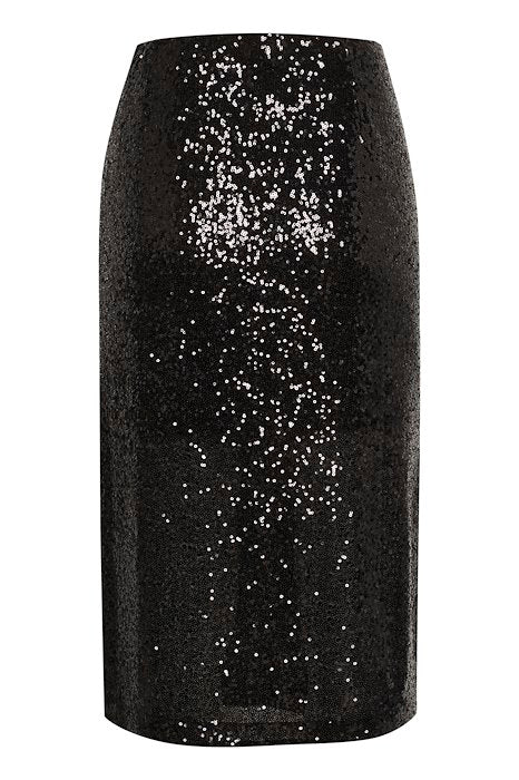 Part Two naisten paljettihame, TEFFANIA SKIRT Black - Image 2