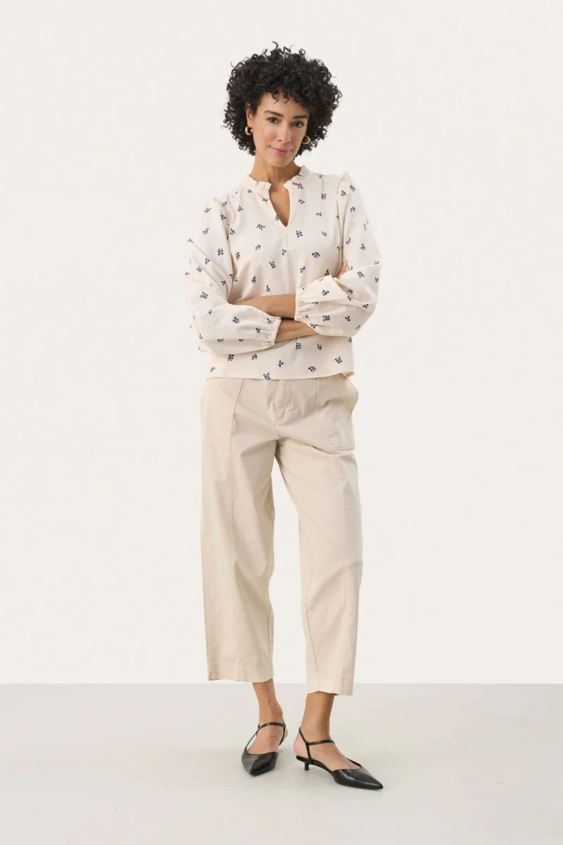 Part Two naisten pusero, Eimypw blouse Blue Bouquet Print