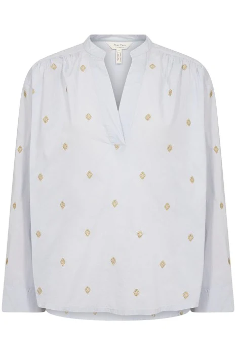 Part Two naisten pusero, Natalepw blouse Heather Gold Embroidery