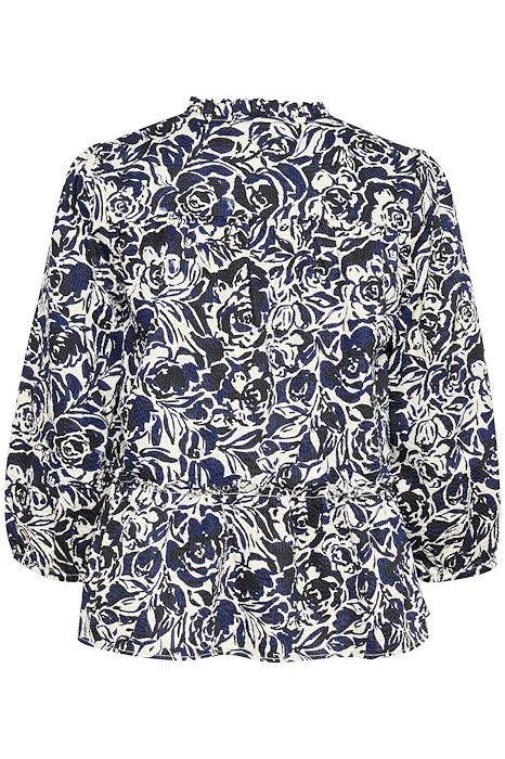 Part Two naisten pusero, NICKELINEPW BL Navy Rose Print - Image 3