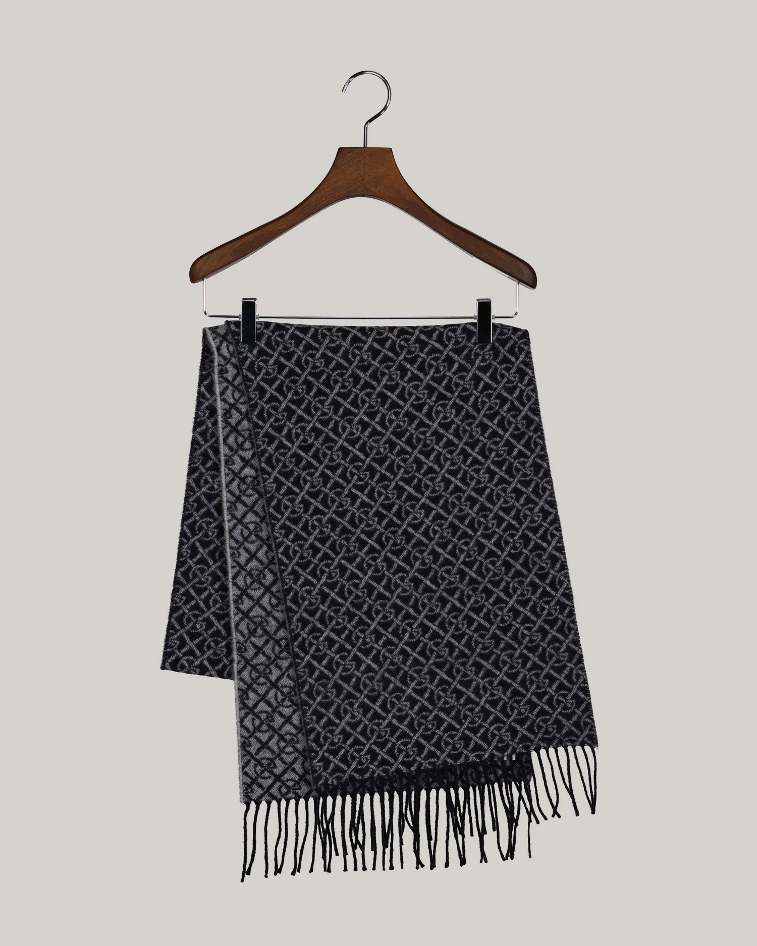 Gant huivi Pattern Woven Scarf, sininen kuosi