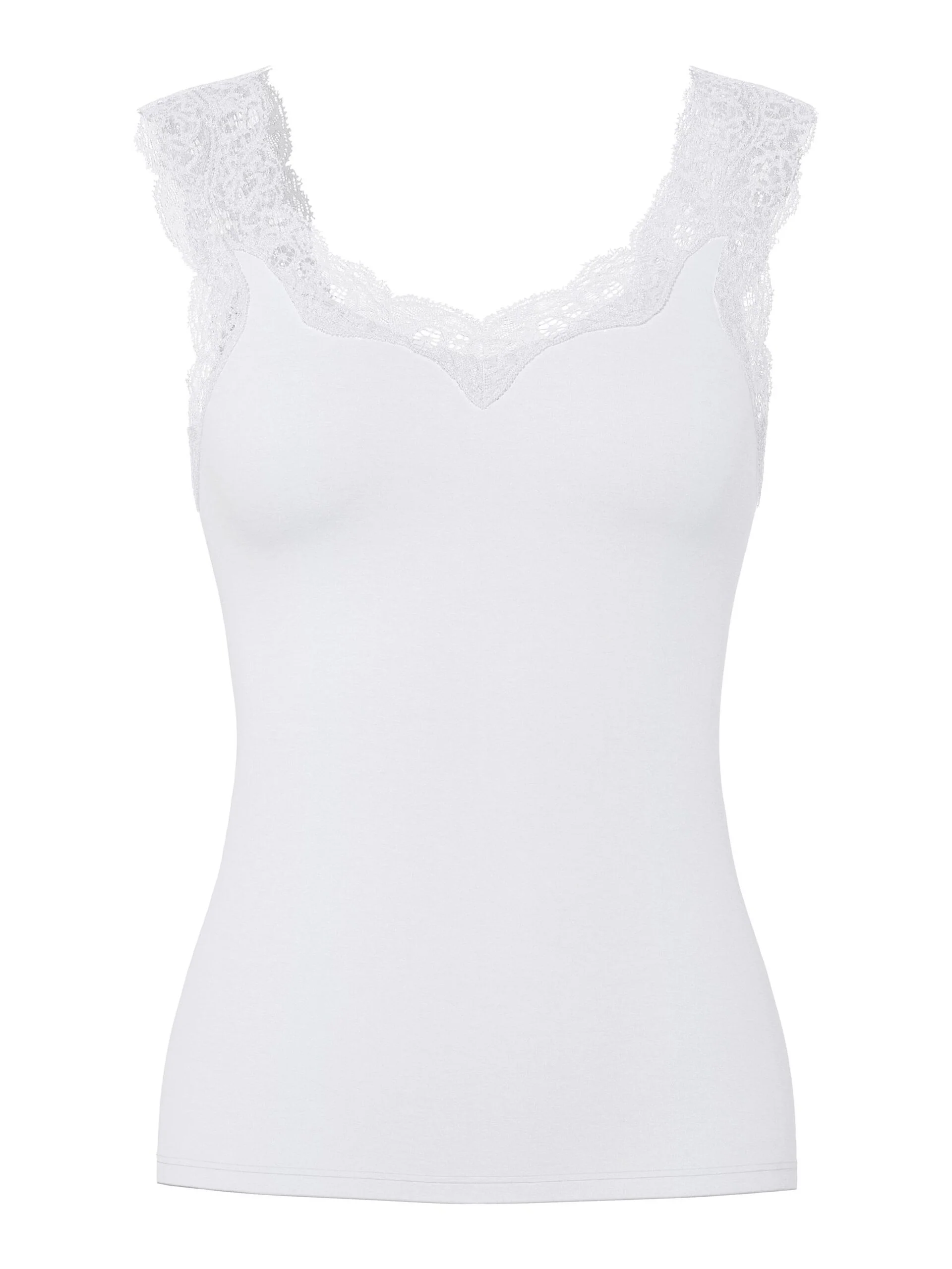 Pieces naisten toppi PCBARBERA LACE TOP JRS NOOS, valkoinen - Image 3