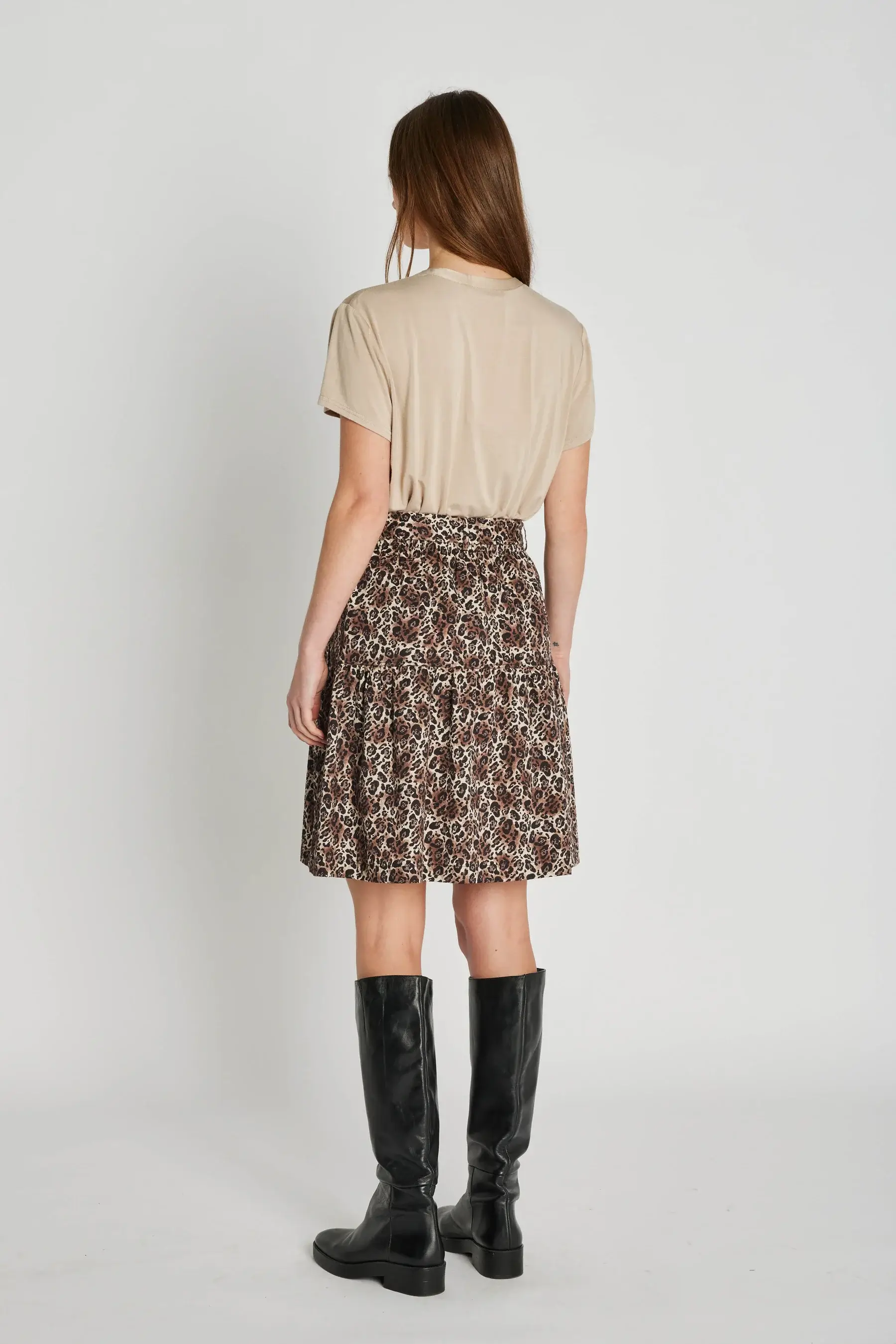 Philosophy Blues Original naisten hame, LANORA SKIRT Ruskea Kuosi - Image 2