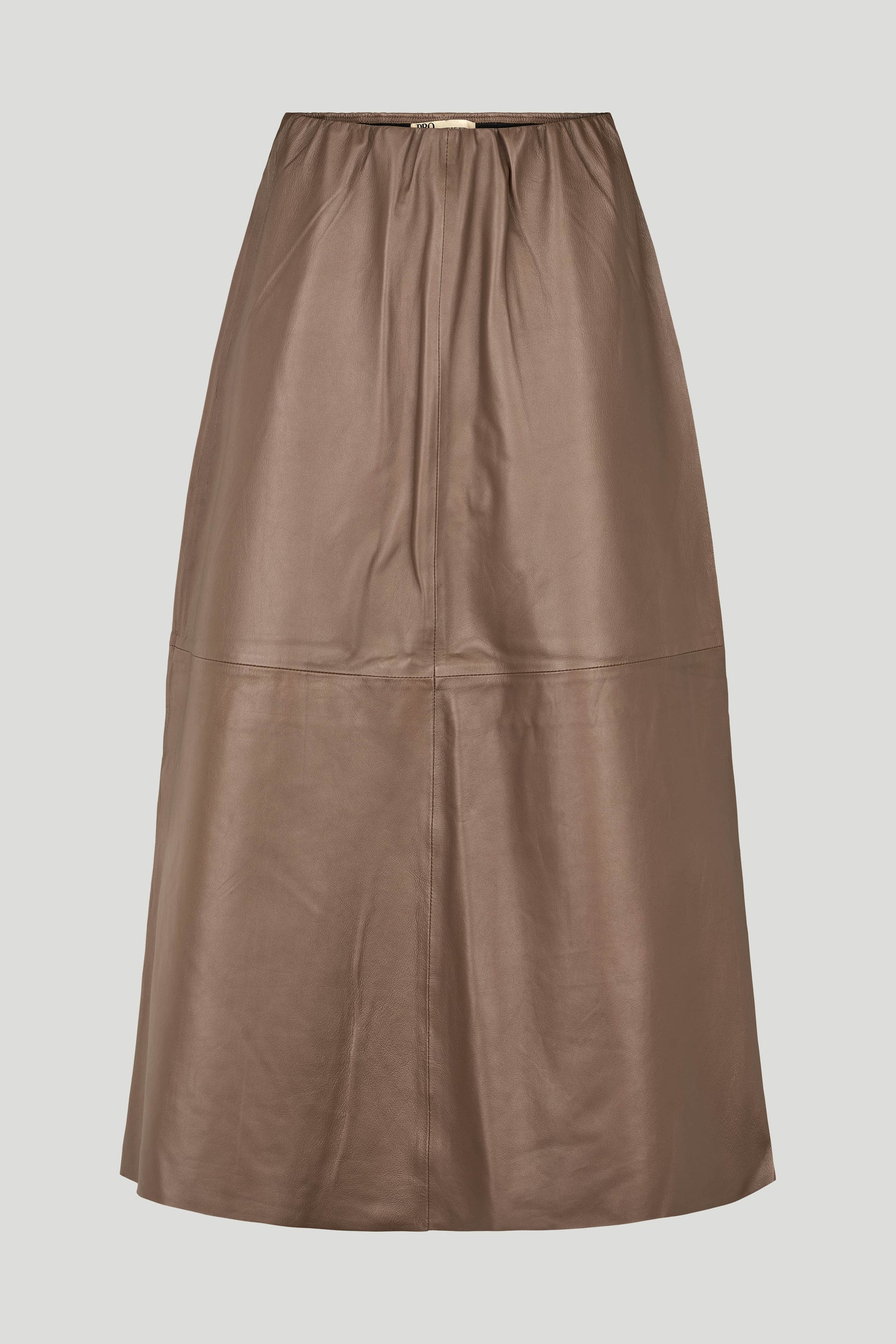 Philosophy Blues Original naisten hame, LAPA LEATHER SKIRT Keskiruskea