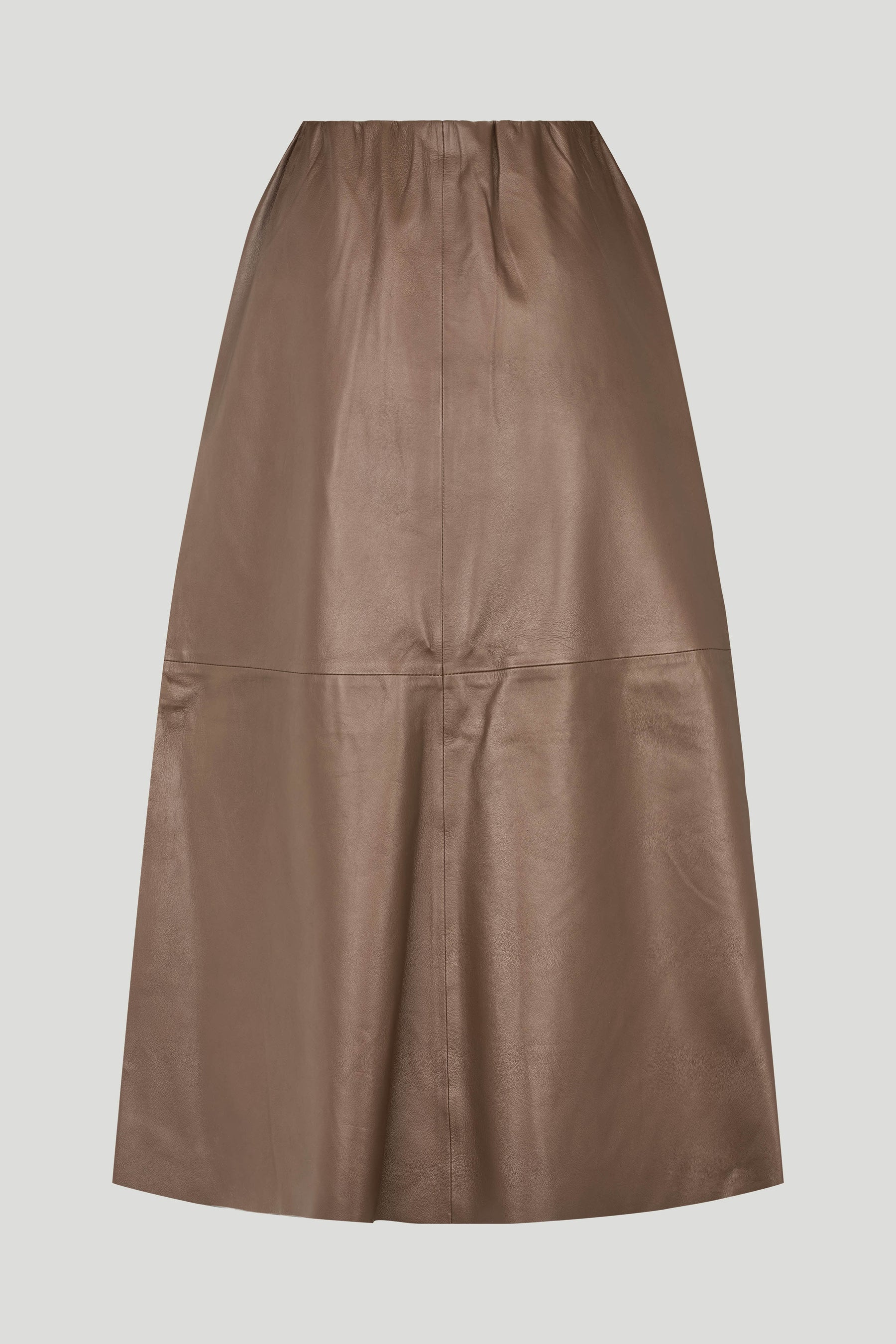 Philosophy Blues Original naisten hame, LAPA LEATHER SKIRT Keskiruskea - Image 3
