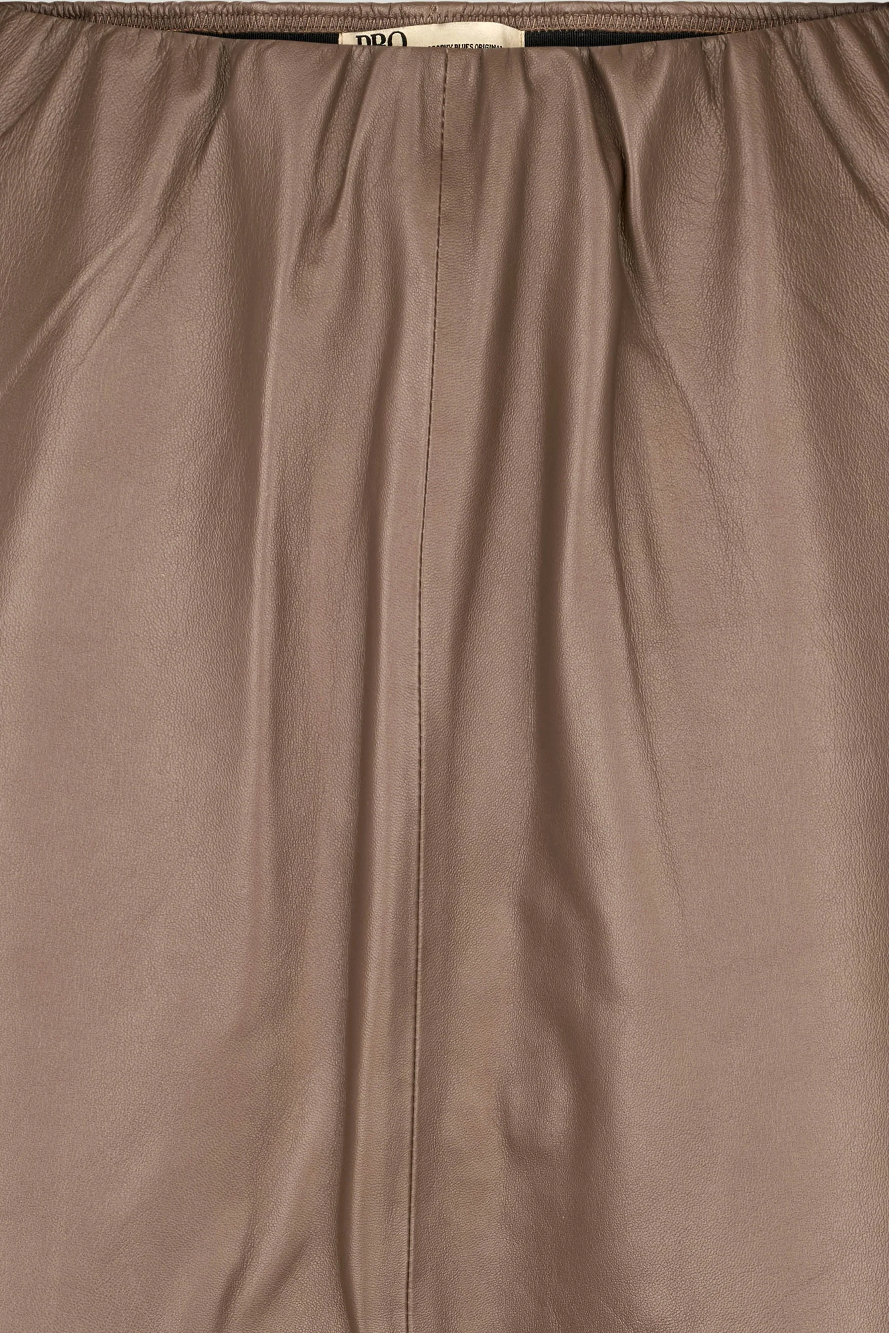Philosophy Blues Original naisten hame, LAPA LEATHER SKIRT Keskiruskea - Image 4