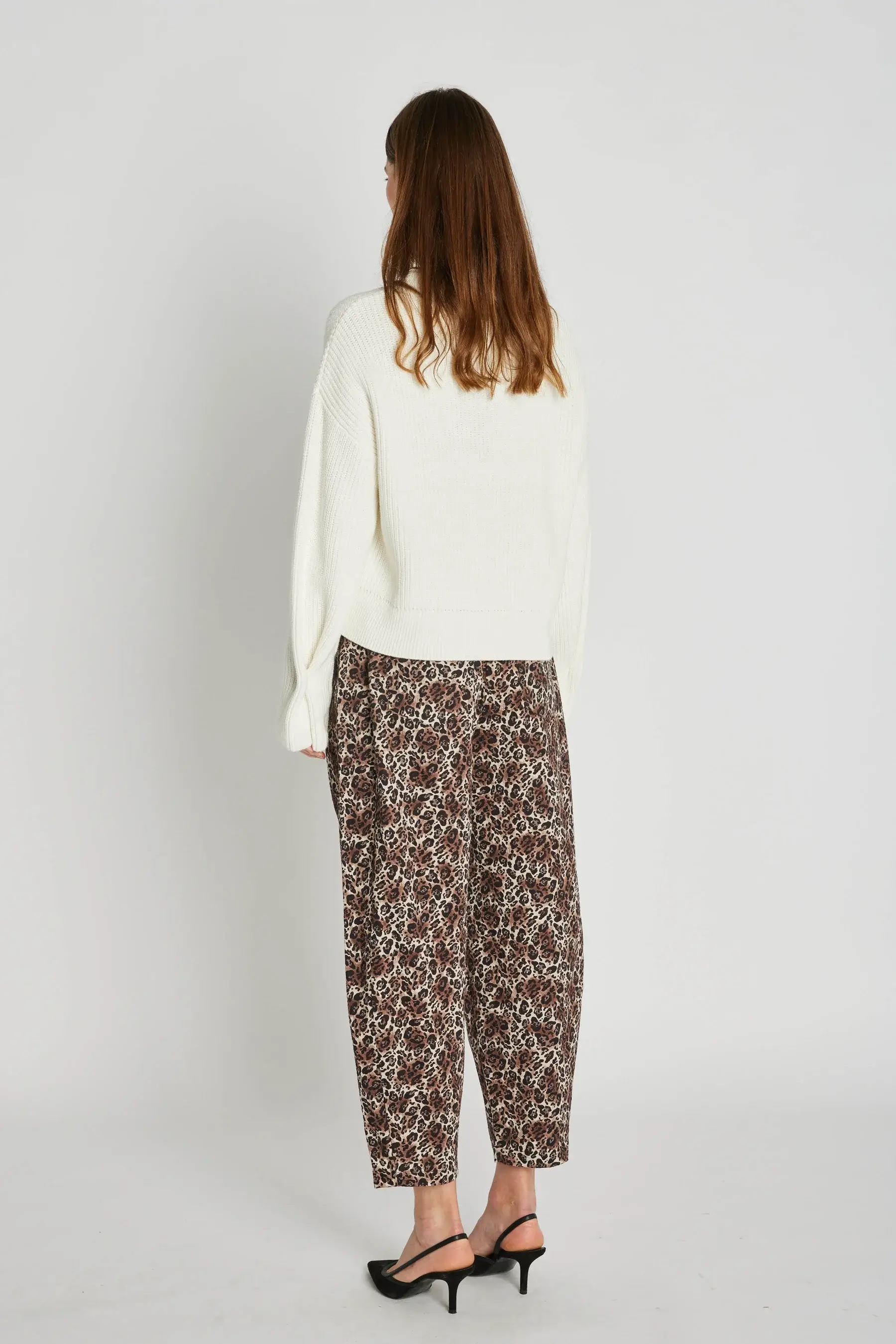 Philosophy Blues Original naisten hosuut, LEOTANA PANTS Ruskea Kuosi - Image 2