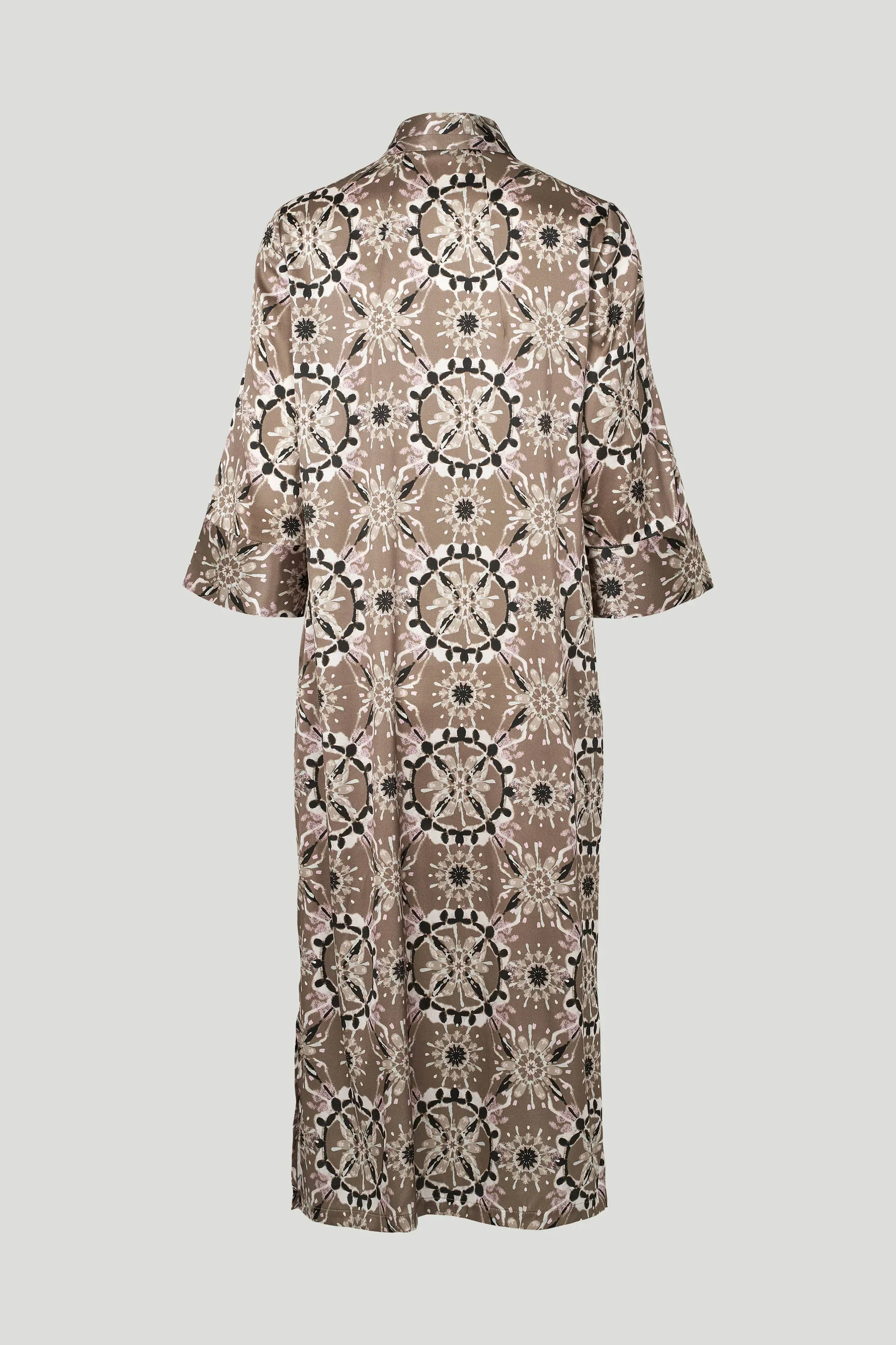 Philosophy Blues Original naisten mekko, SILKY SIMBIA DRESS Ruskea Kuosi - Image 3
