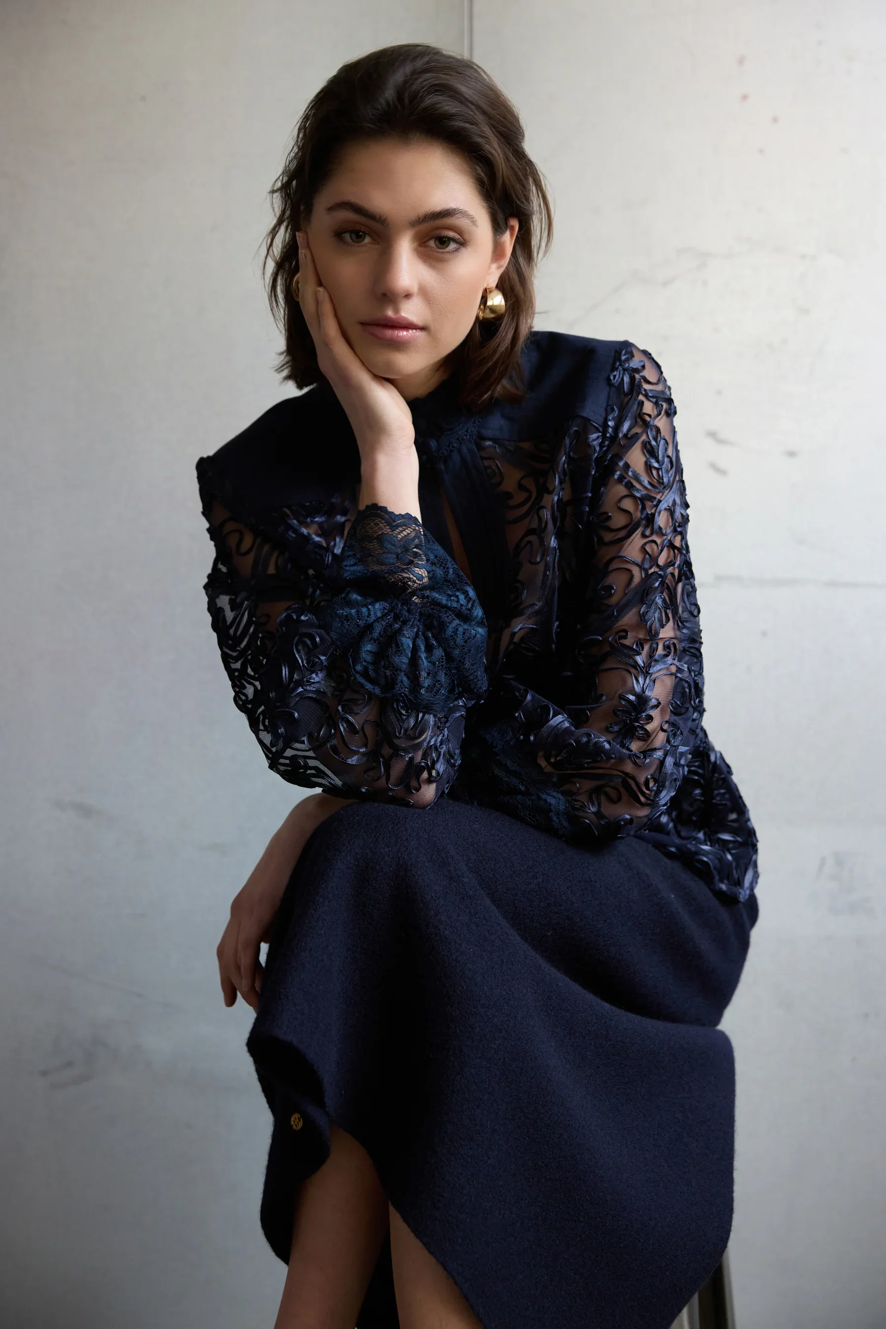 Philosophy Blues Original naisten pusero, ROYAL BLOUSE Tummansininen - Image 2