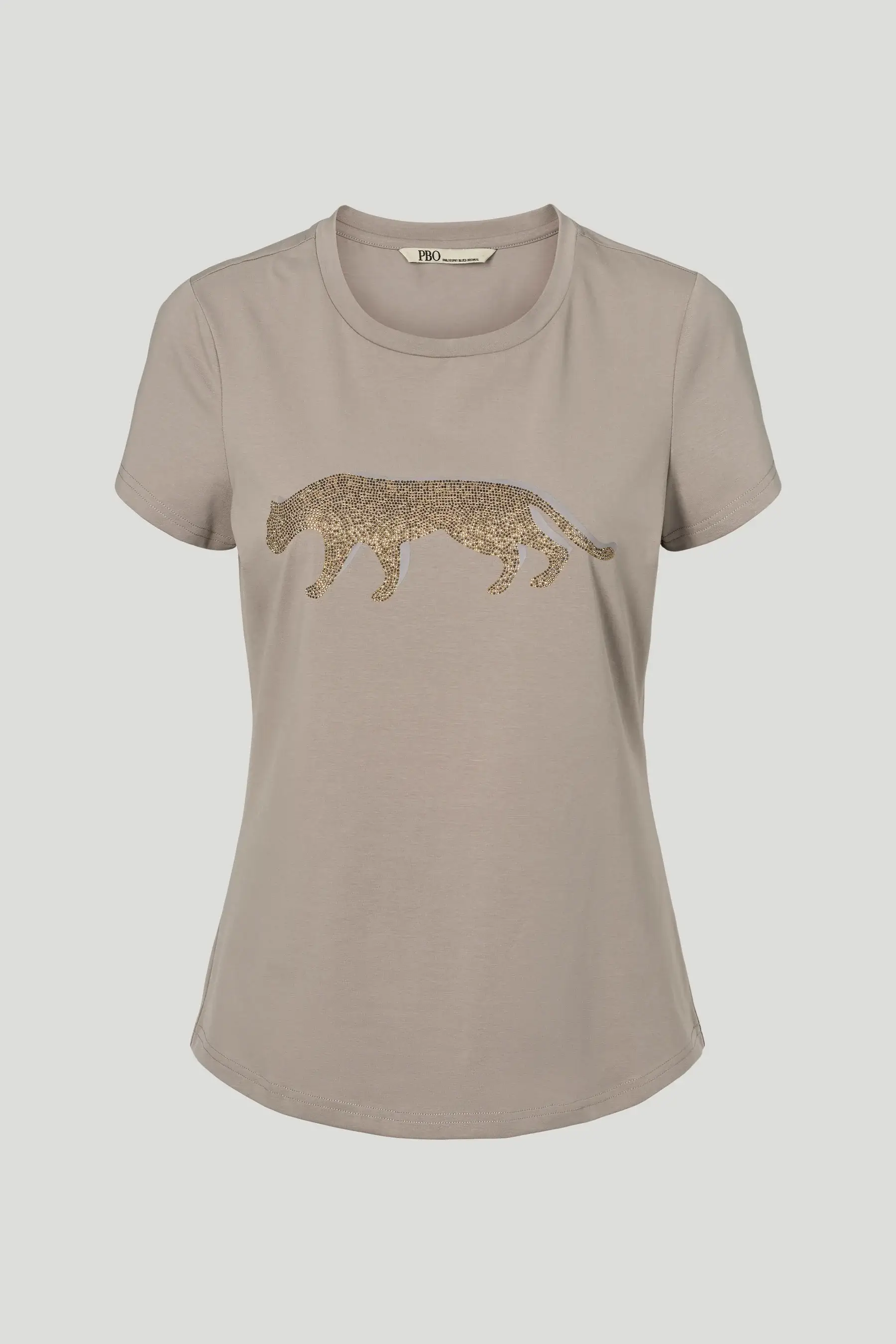 Philosophy Blues Original naisten t-paita, JAGUAR T-SHIRT Vaalea Beige - Image 3