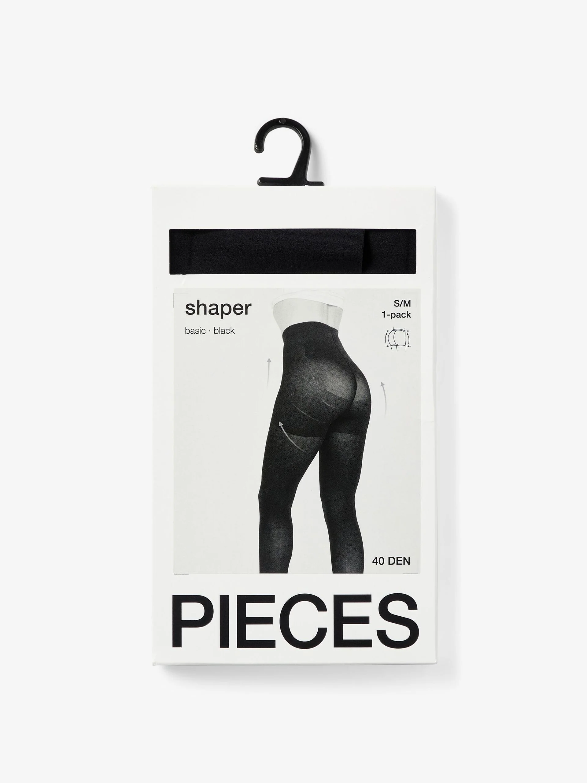 Pieces Naisten Sukkahousut PCSHAPER 40 DEN TIGHTS Black - Image 3